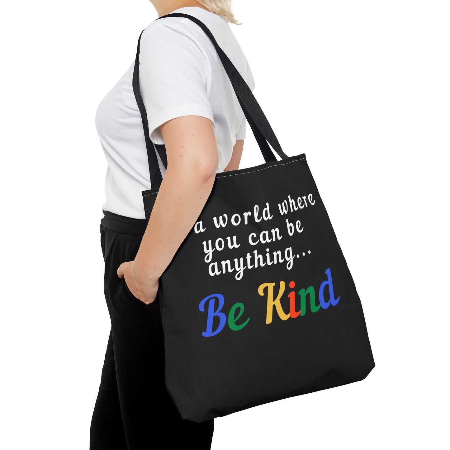 Inspirational Tote Bag - 'Be Kind' Motivational Design