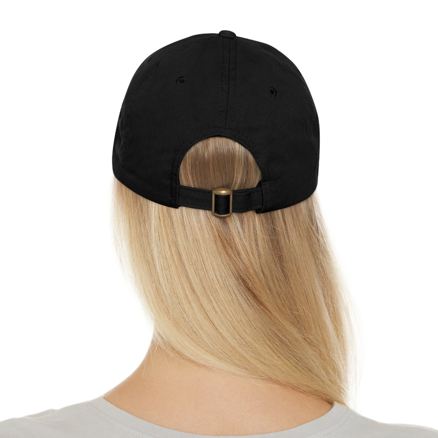 Funny Dad Hat with Leather Patch - 'Please Don't Pet Me, I'm Working'