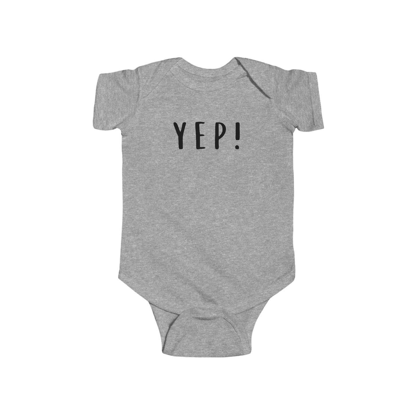 Funny Yellow Infant Bodysuit - YEP! - Perfect Baby Gift for New Parents