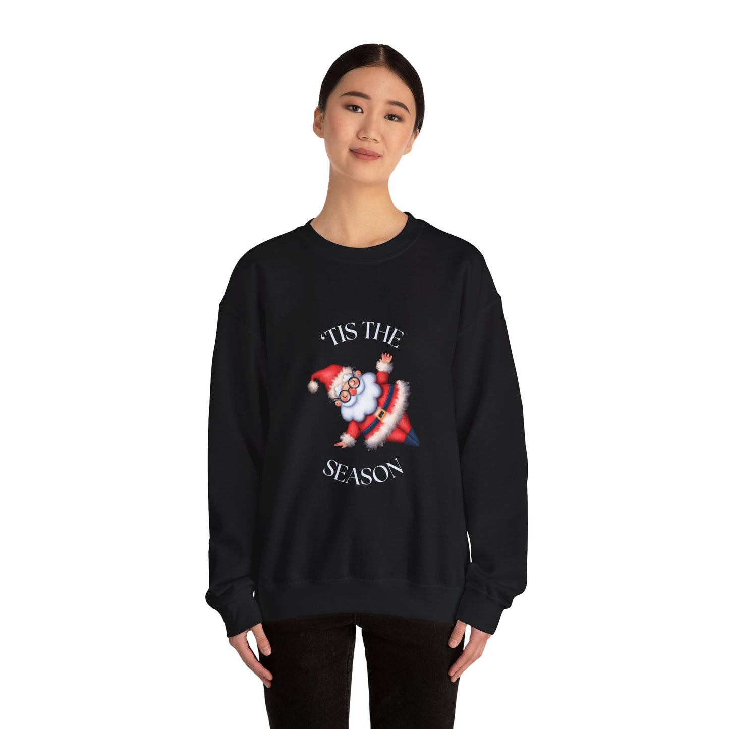 'Tis the Season Santa Sweatshirt - Unisex Heavy Blend Crewneck for Festive Cheer