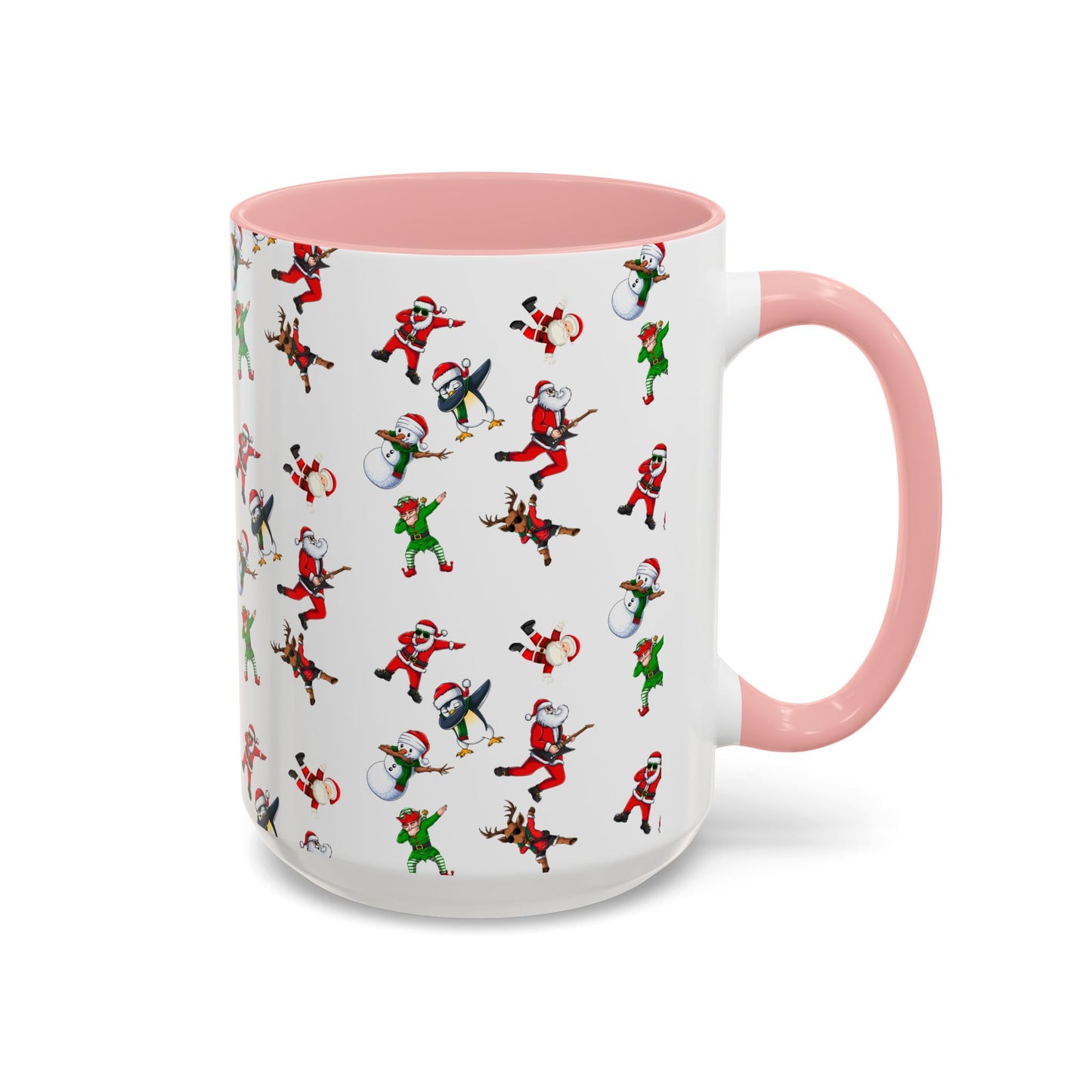 Festive Santa and Elf Coffee Mug - Fun Christmas Drinkware