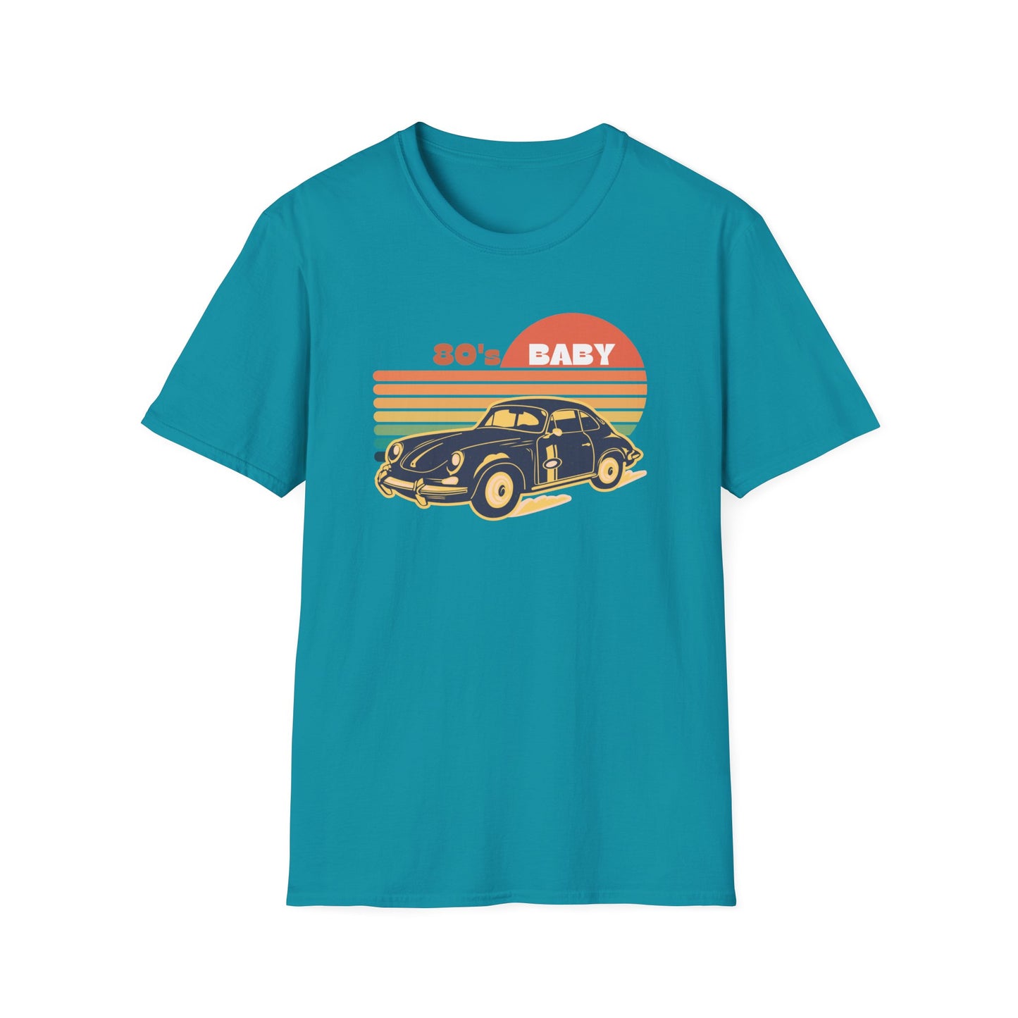 80's Baby Vintage Car Unisex Softstyle T-Shirt