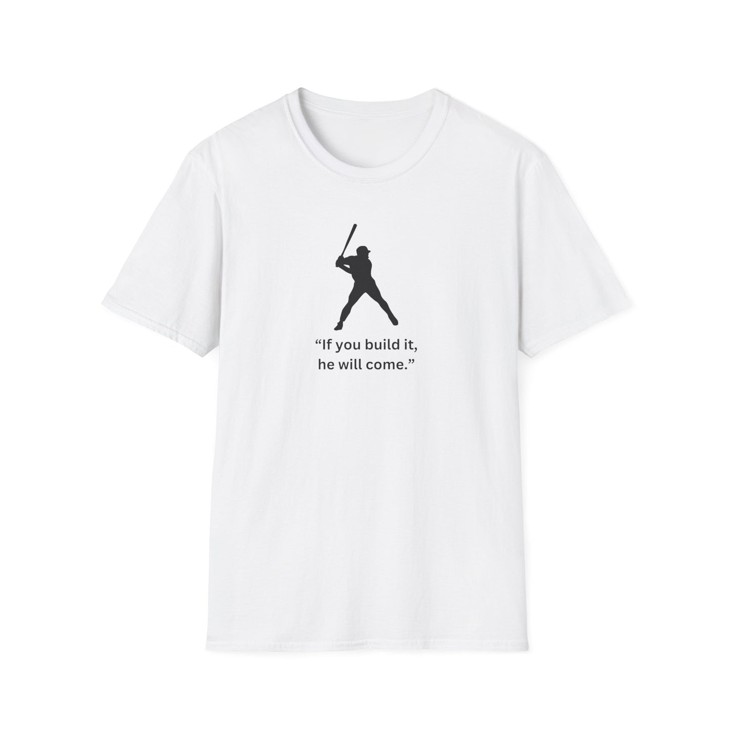 Inspirational Baseball Quote T-Shirt – Unisex Softstyle Tee for Sports Lovers