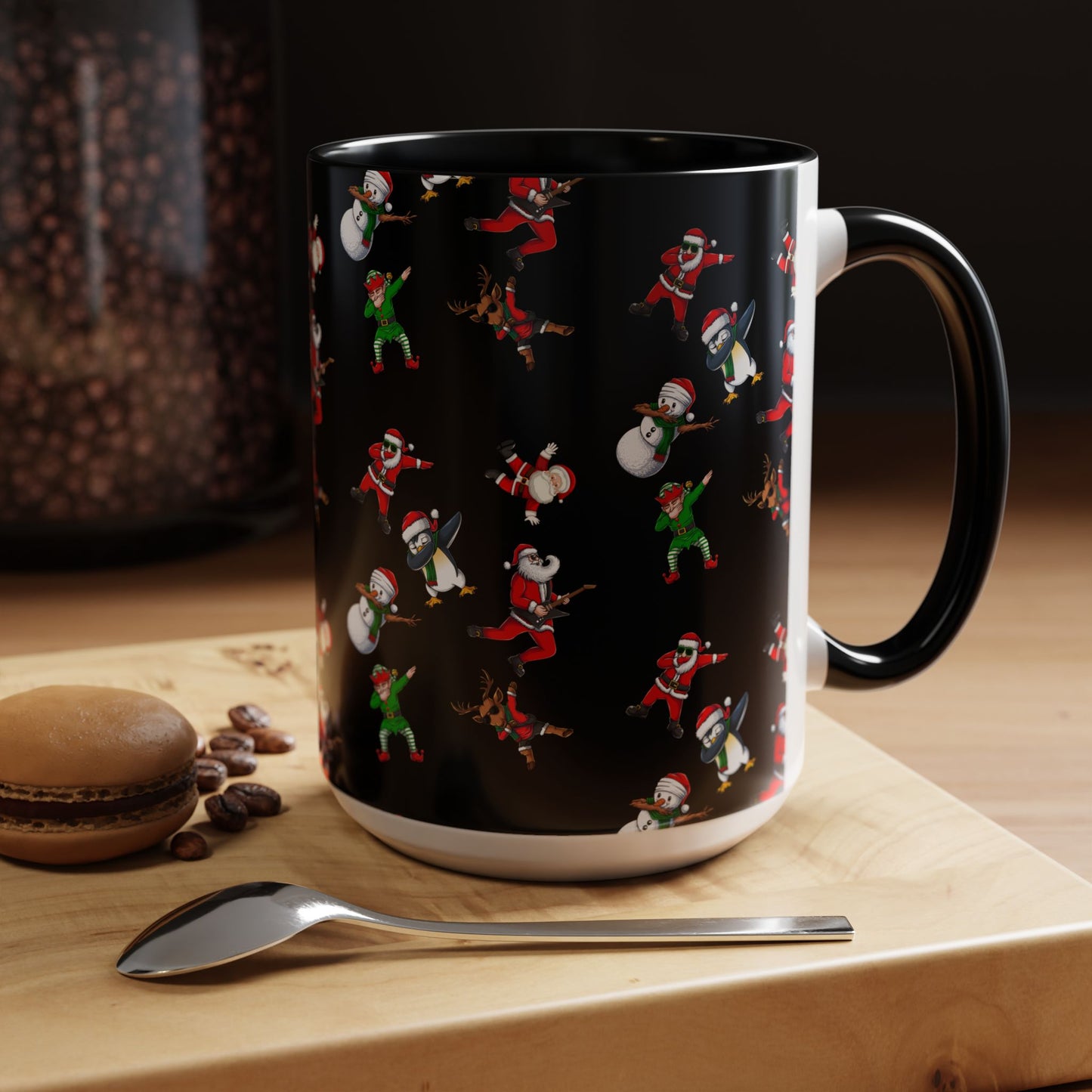 Festive Santa and Friends Coffee Mug - 11oz & 15oz