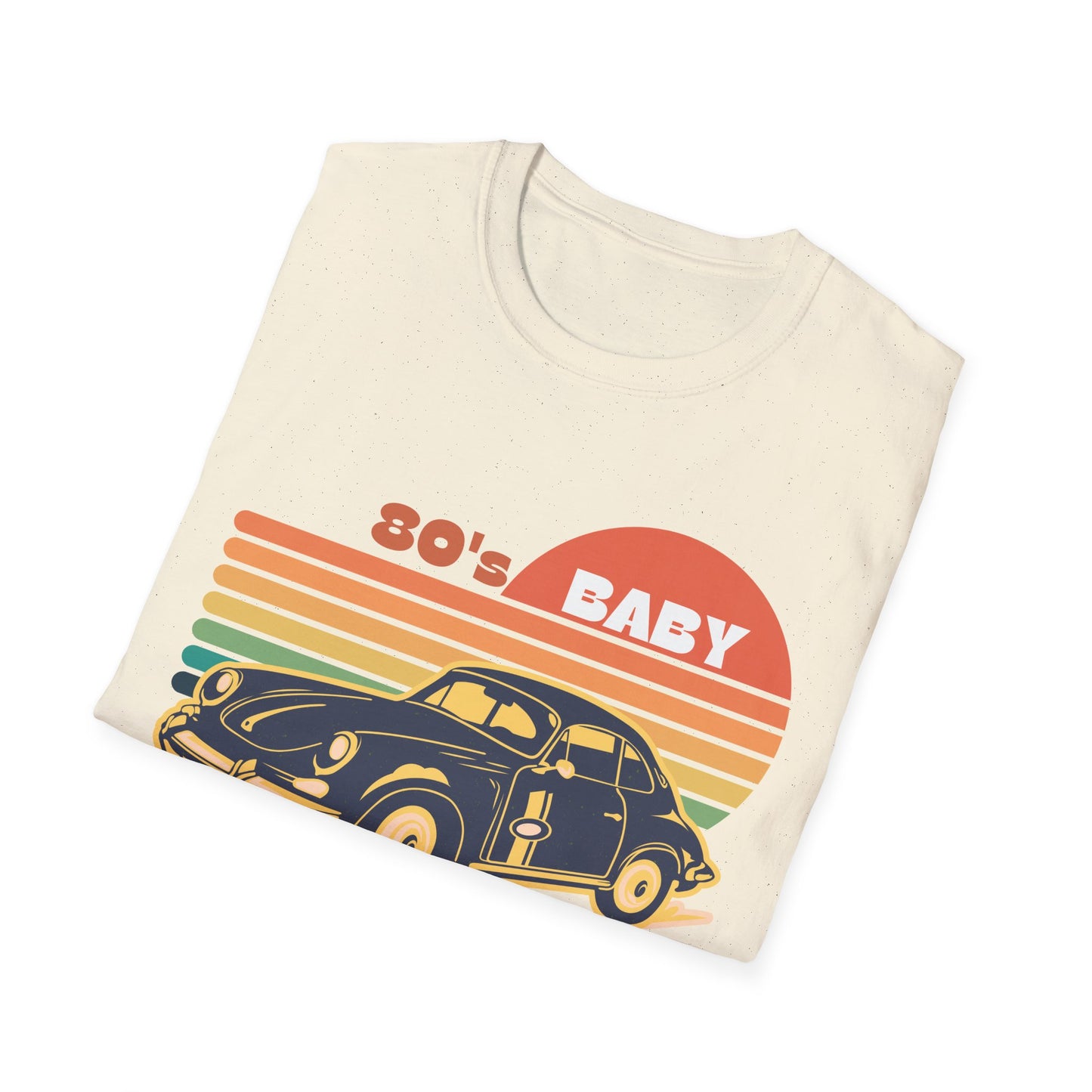 80's Baby Vintage Car Unisex Softstyle T-Shirt