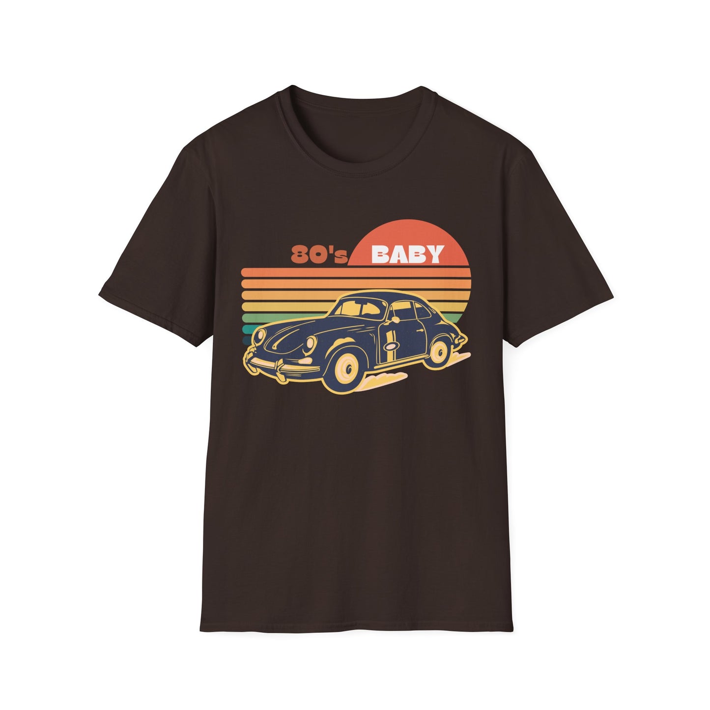 80's Baby Vintage Car Unisex Softstyle T-Shirt