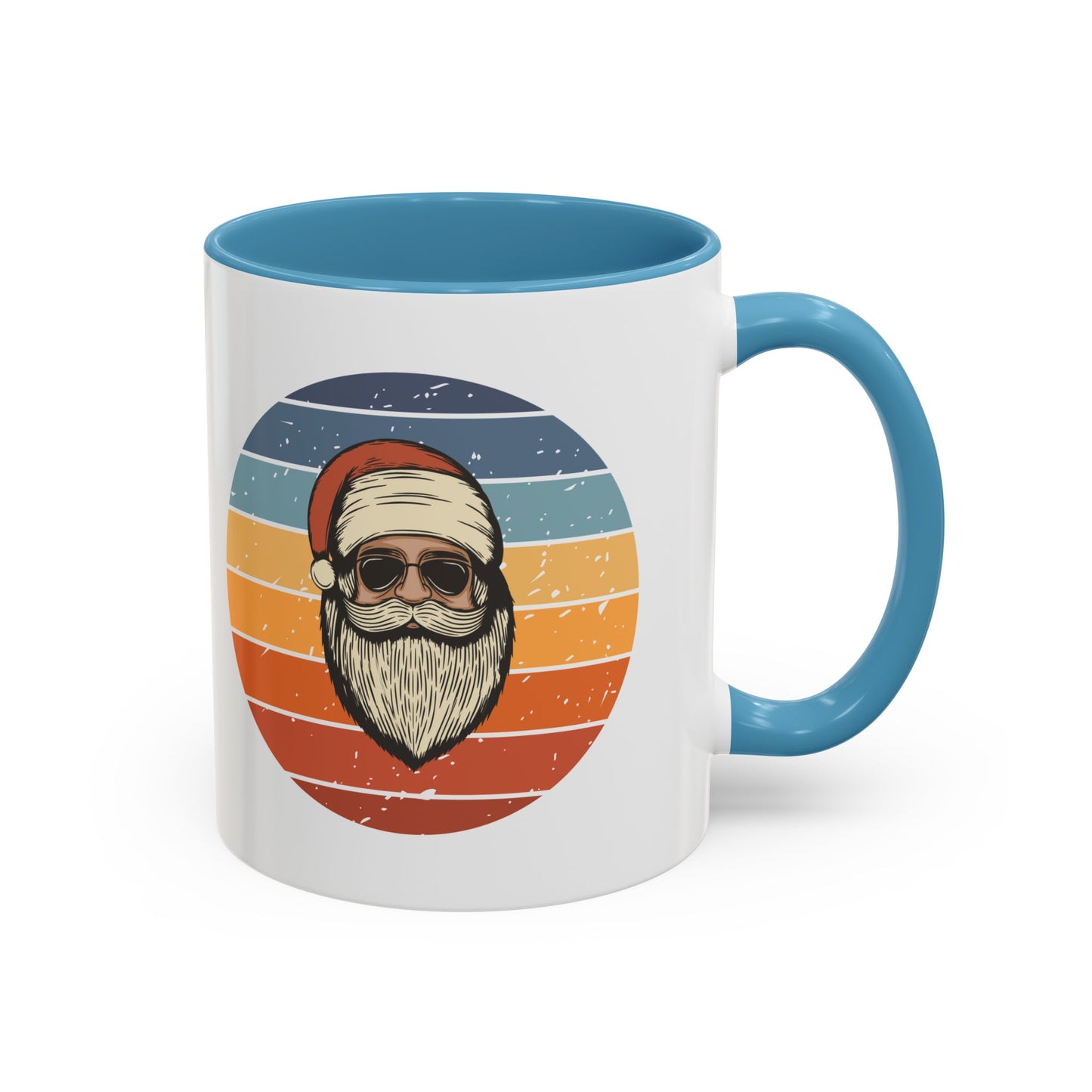 Cool Santa Sunglasses Accent Coffee Mug | 11oz & 15oz | Perfect Holiday Gift