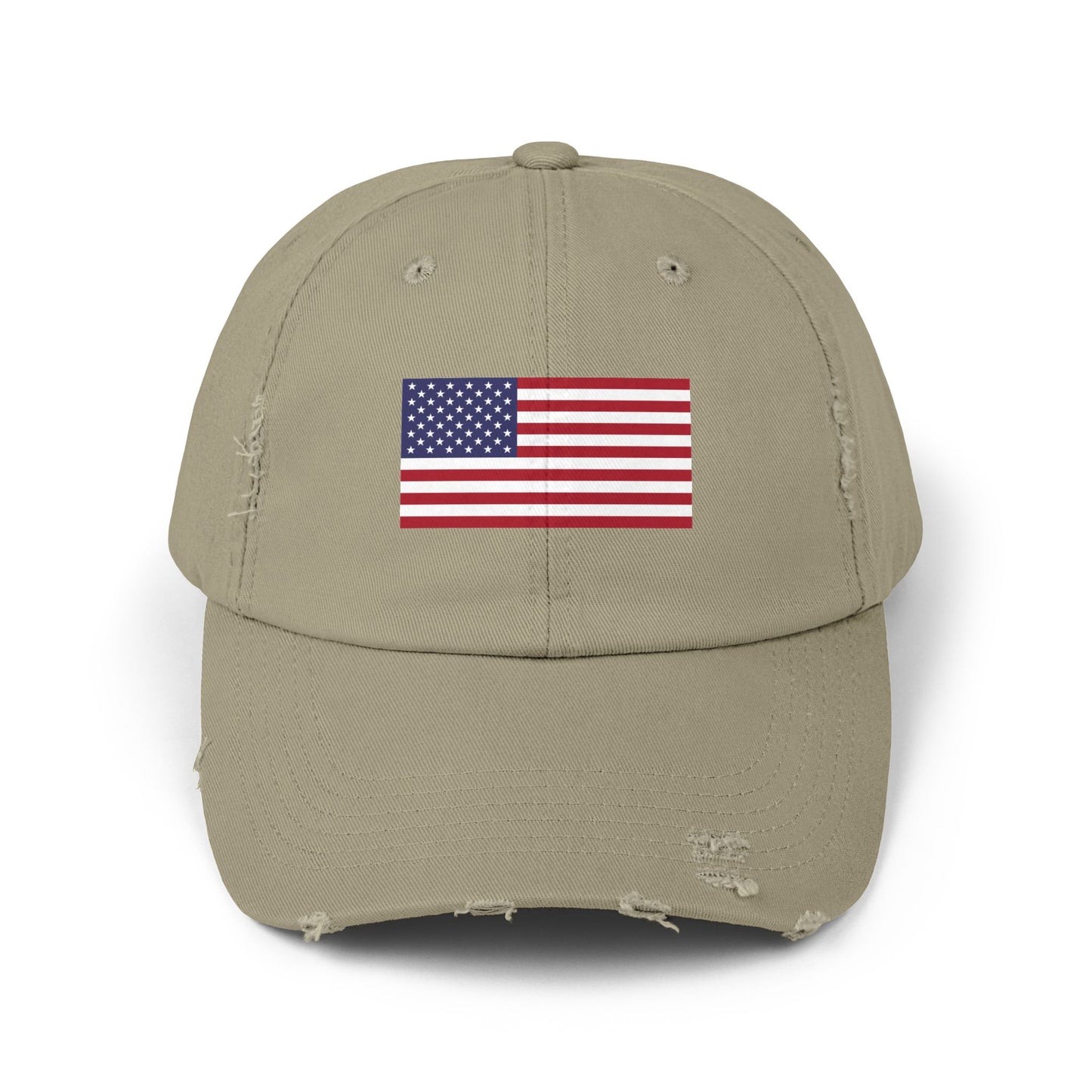 Unisex Distressed American Flag Cap - Trendy Pink Hat for Patriotic Style