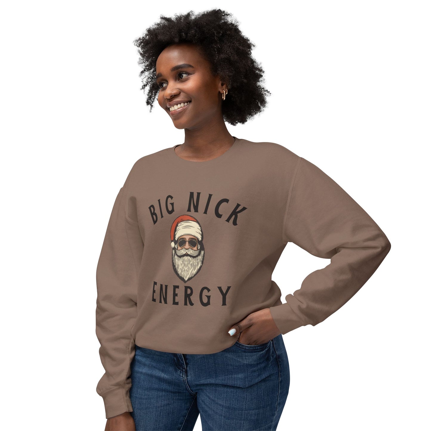 Unisex Crewneck Sweatshirt - Big Nick Energy Christmas Apparel