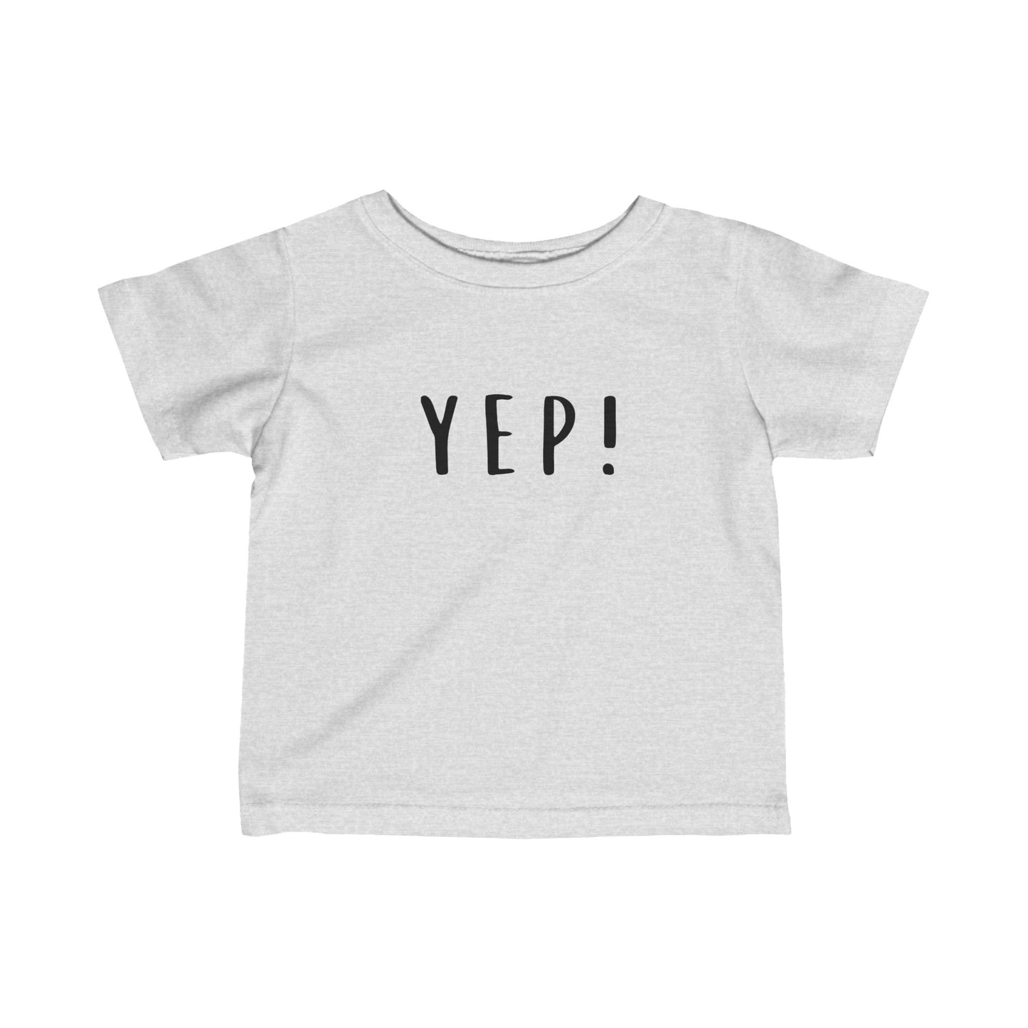 Cute Red Infant Tee with 'YEP!' Print - Perfect for Playtime & Celebrations