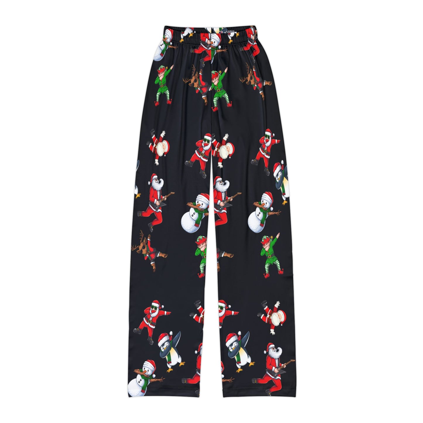 Festive Kids Pajama Pants with Holiday Characters