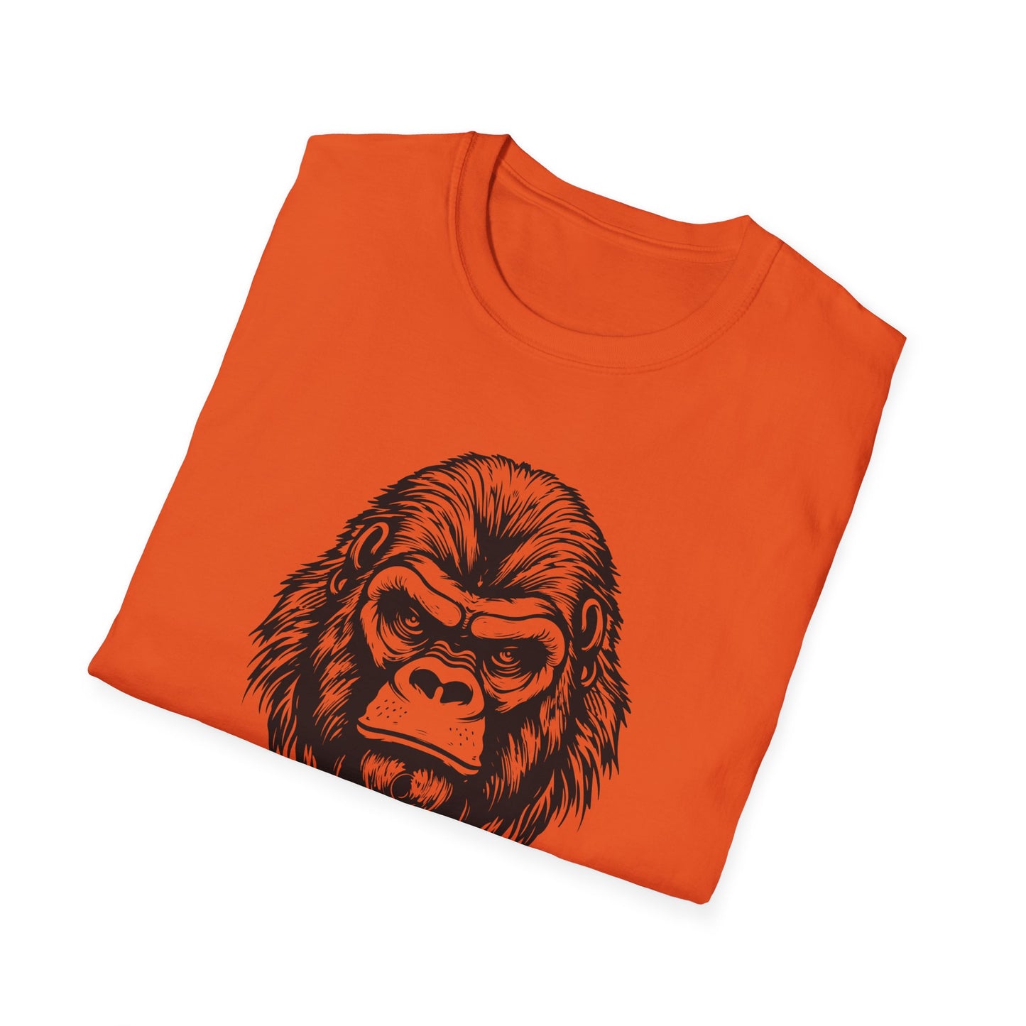 Funny Gorilla Movie Watcher Unisex Softstyle T-Shirt