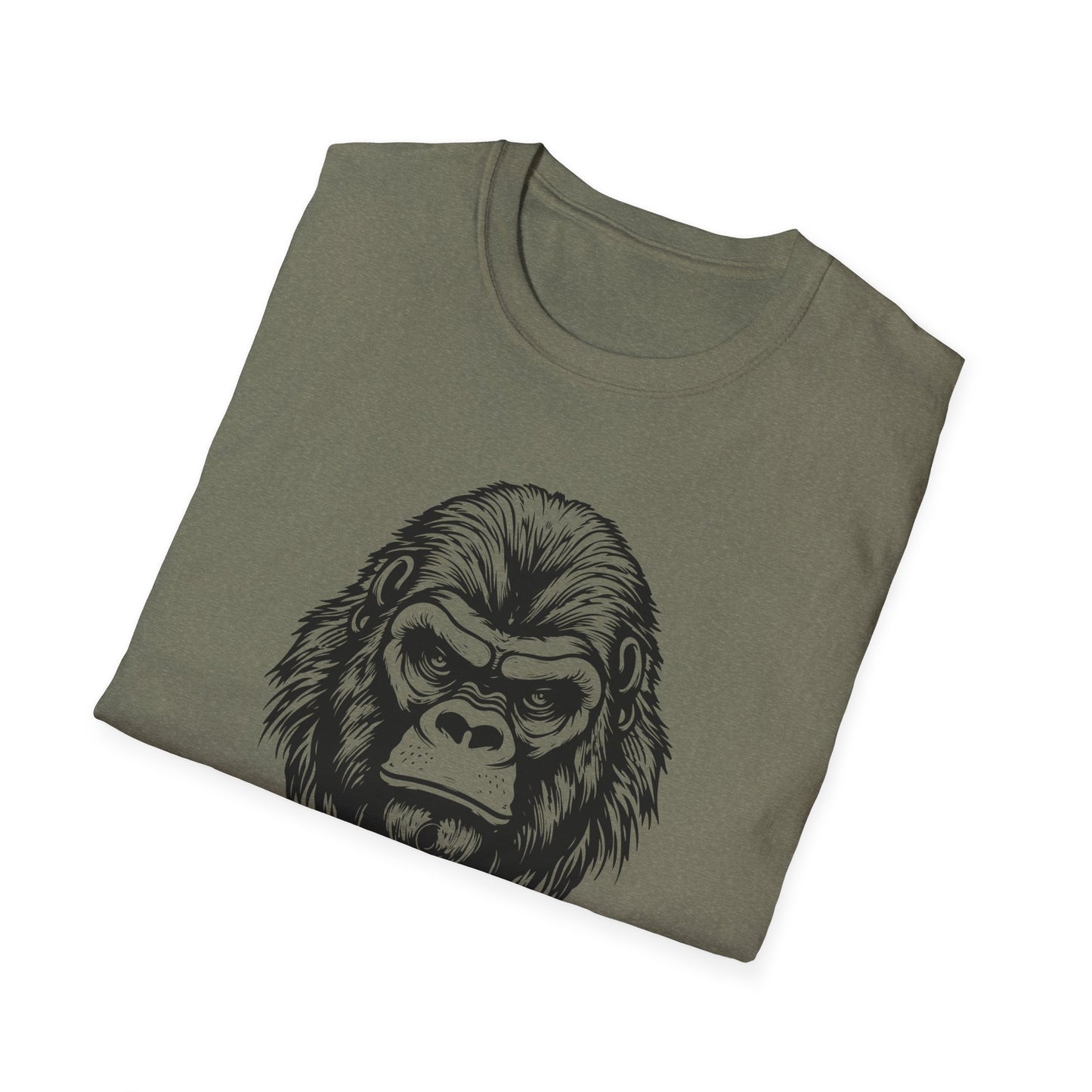 Funny Gorilla Movie Watcher Unisex Softstyle T-Shirt