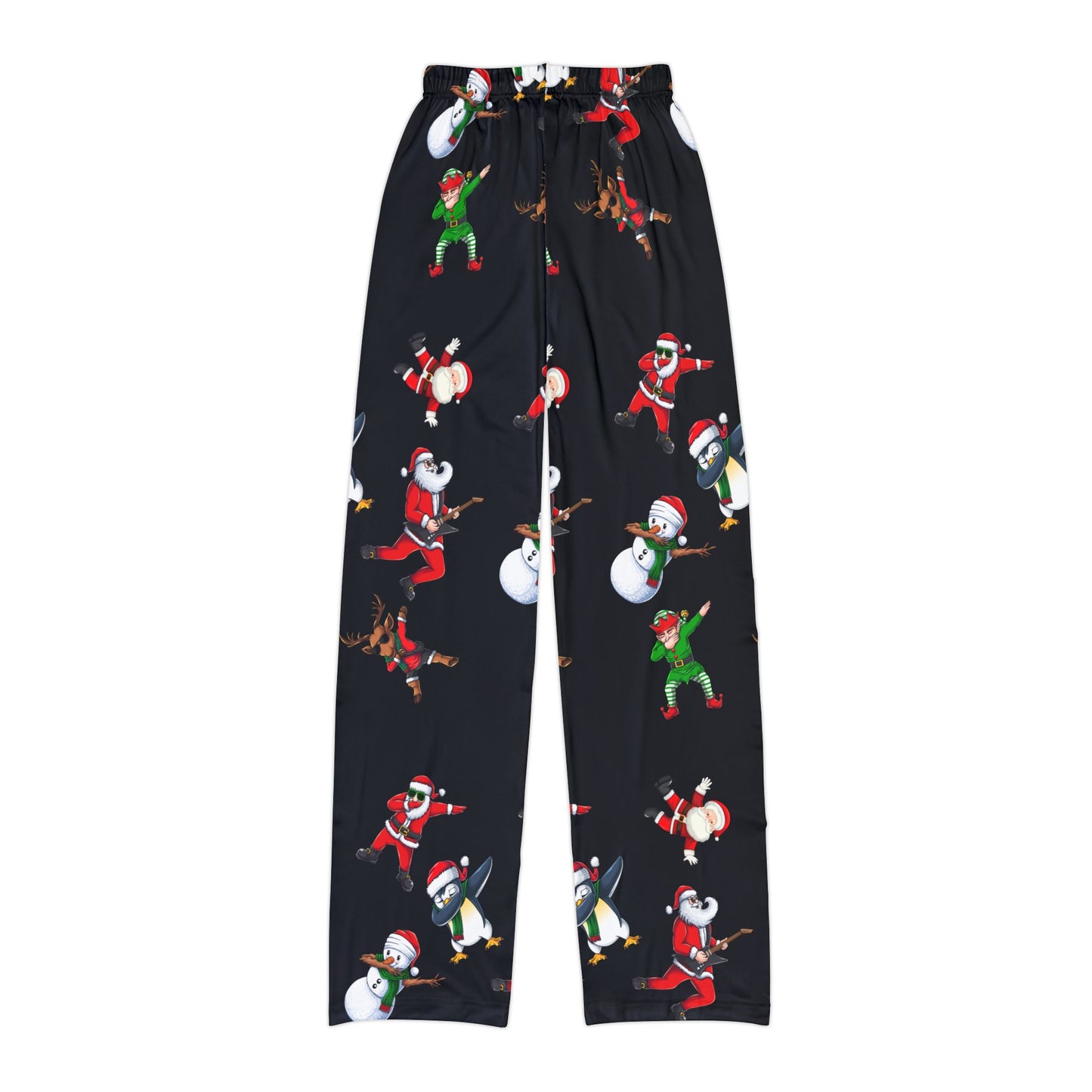 Festive Kids Pajama Pants with Holiday Characters