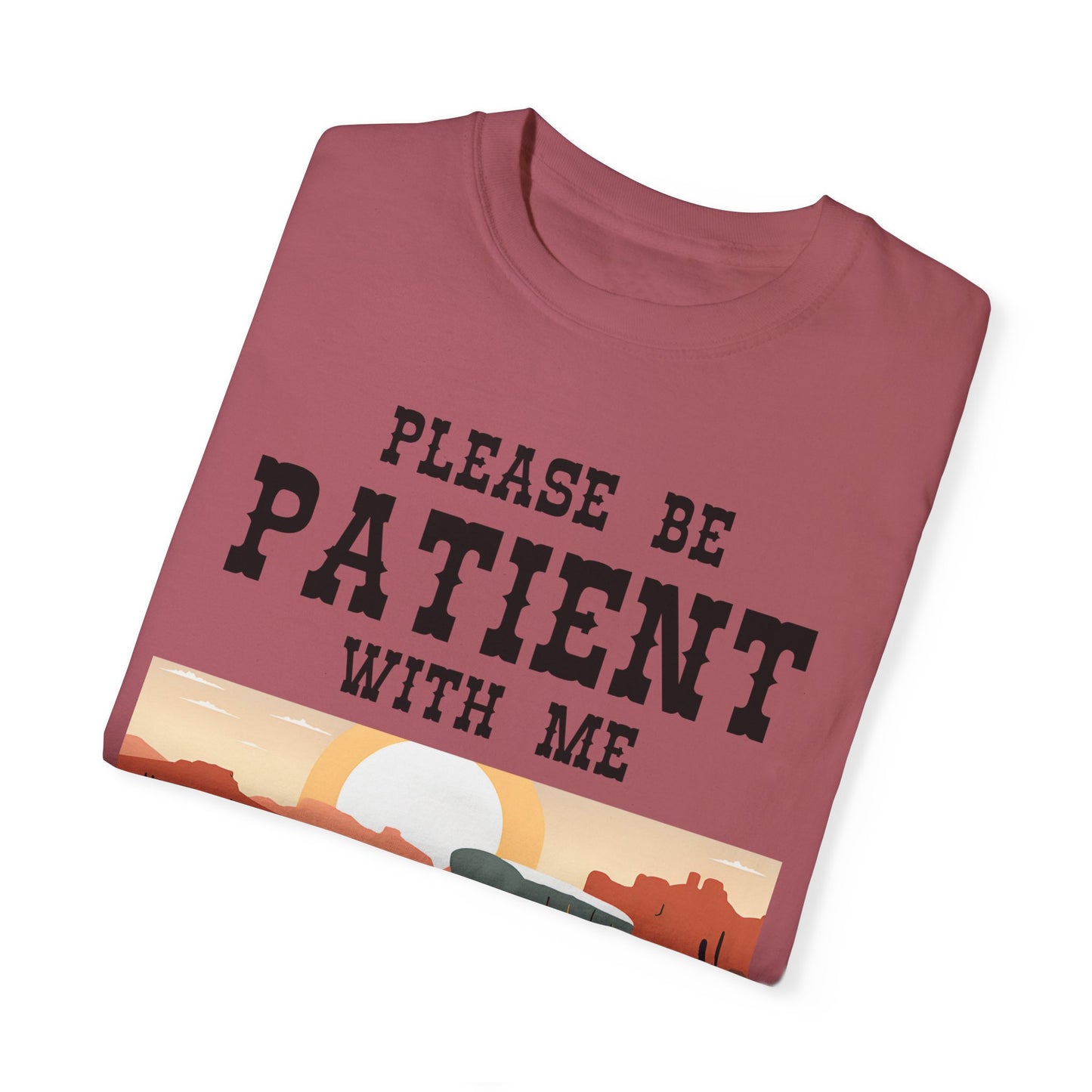 Vintage Patient Tee - Unisex Garment-Dyed T-Shirt with Retro 1900s Design