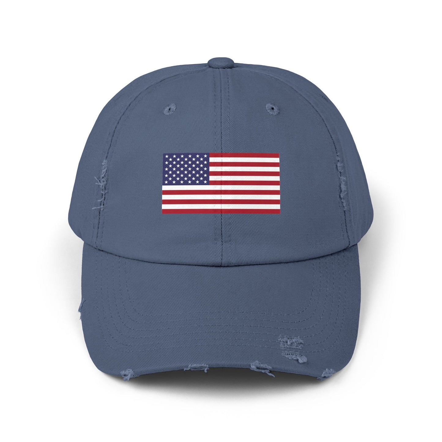 Unisex Distressed American Flag Cap - Trendy Pink Hat for Patriotic Style