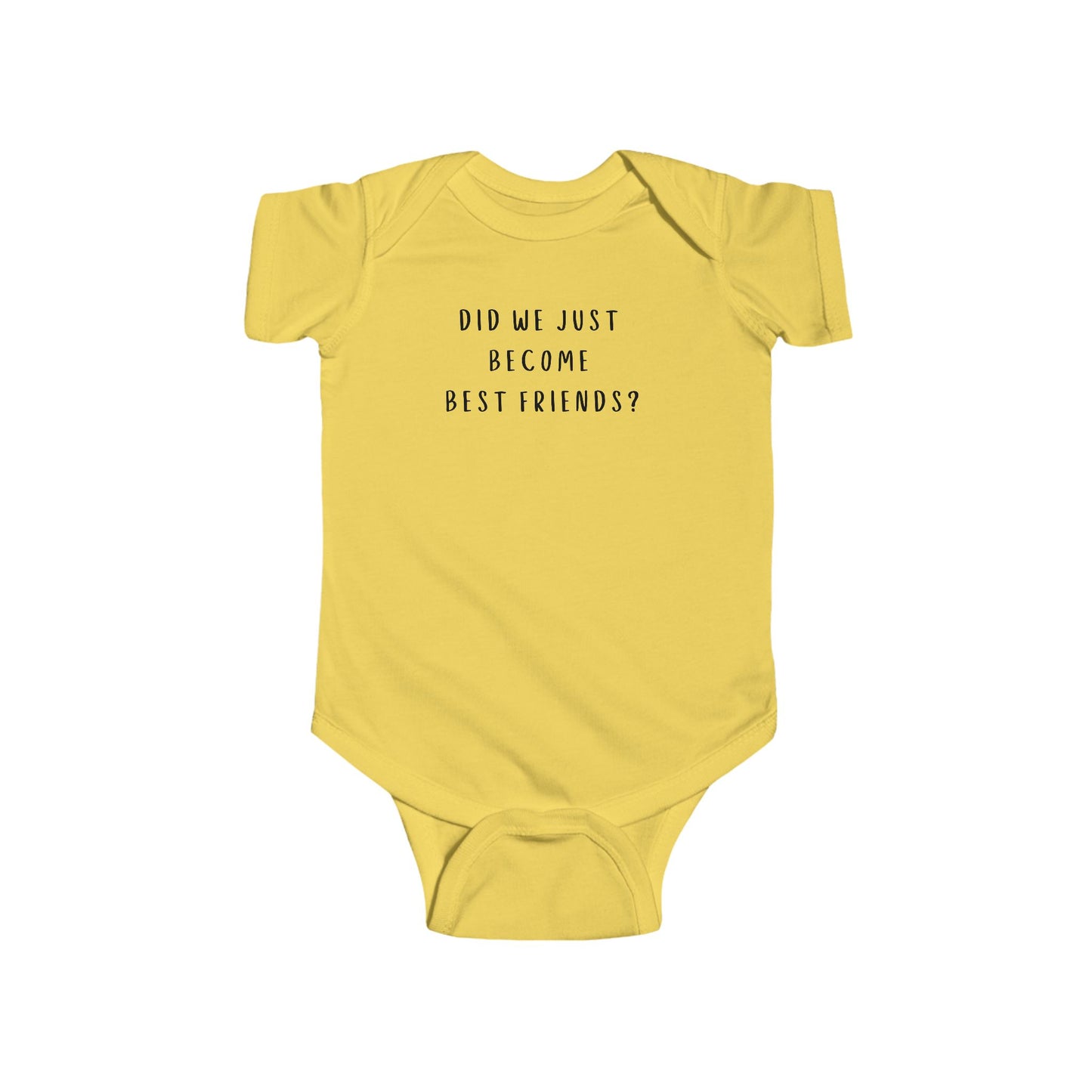 Best Friends Infant Bodysuit - Cute Yellow Onesie for Baby