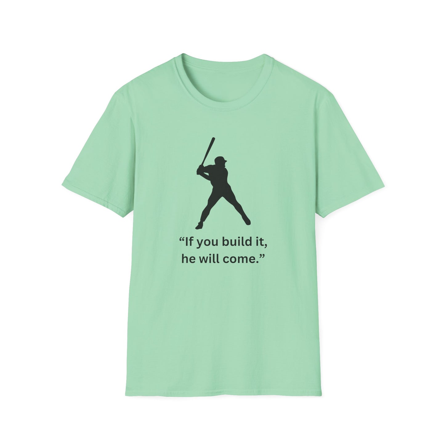 Inspirational Baseball Quote T-Shirt – Unisex Softstyle Tee for Sports Lovers