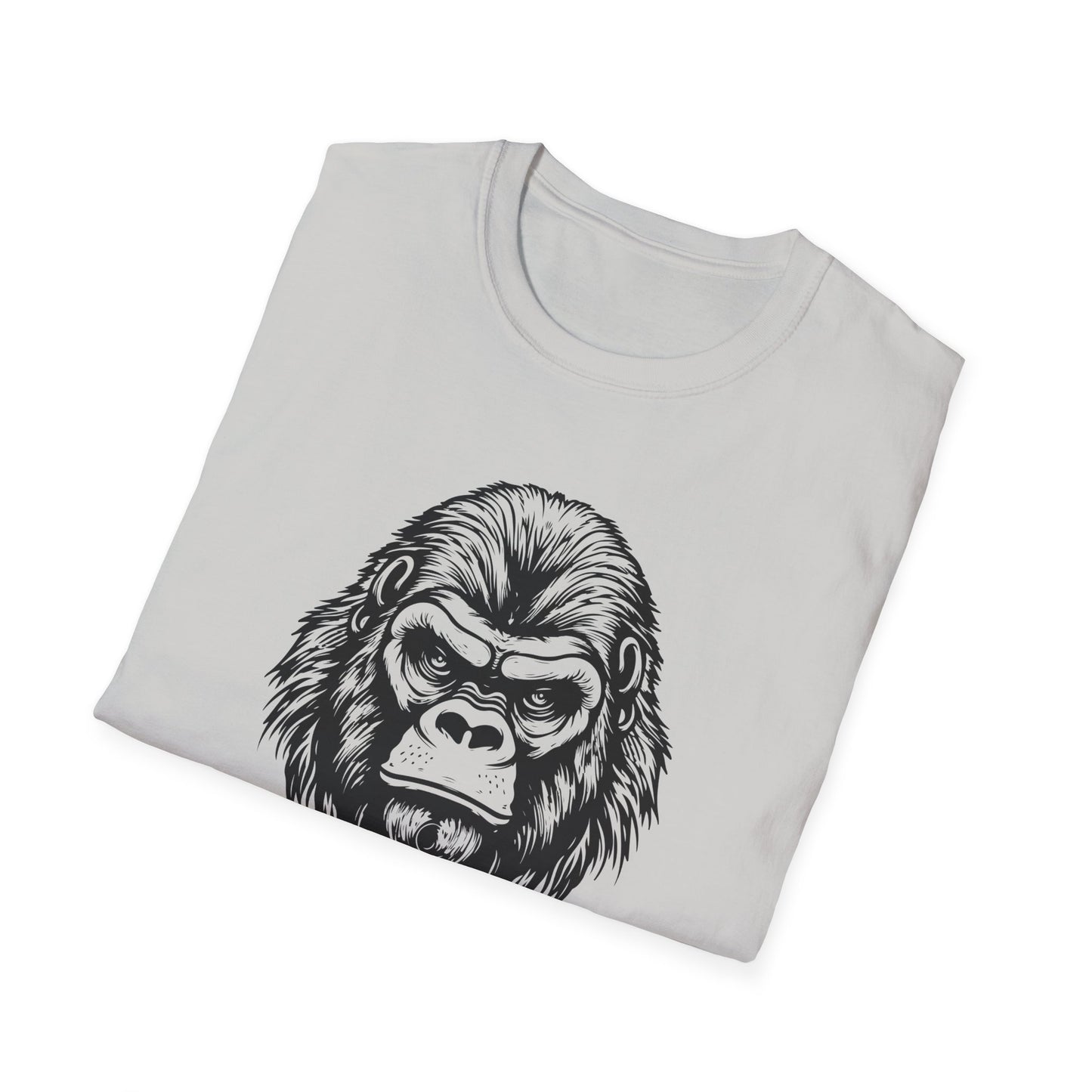 Funny Gorilla Movie Watcher Unisex Softstyle T-Shirt