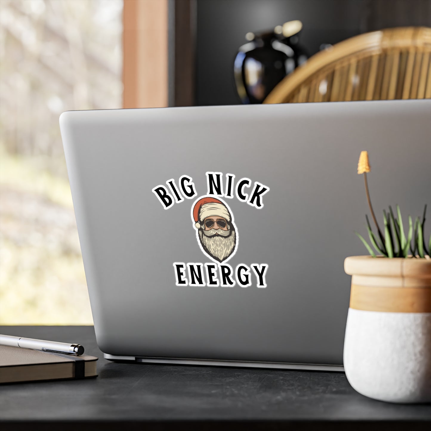 Big Nick Energy Christmas Vinyl Decals - Fun Holiday Stickers for Decor