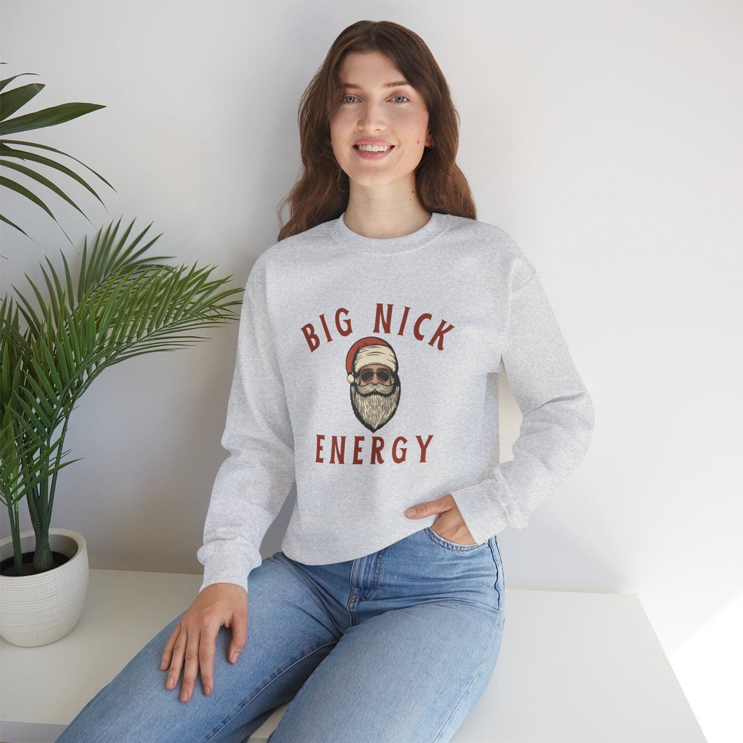 Big Nick Energy Unisex Heavy Blend™ Crewneck Sweatshirt - Perfect for Holiday Cheer