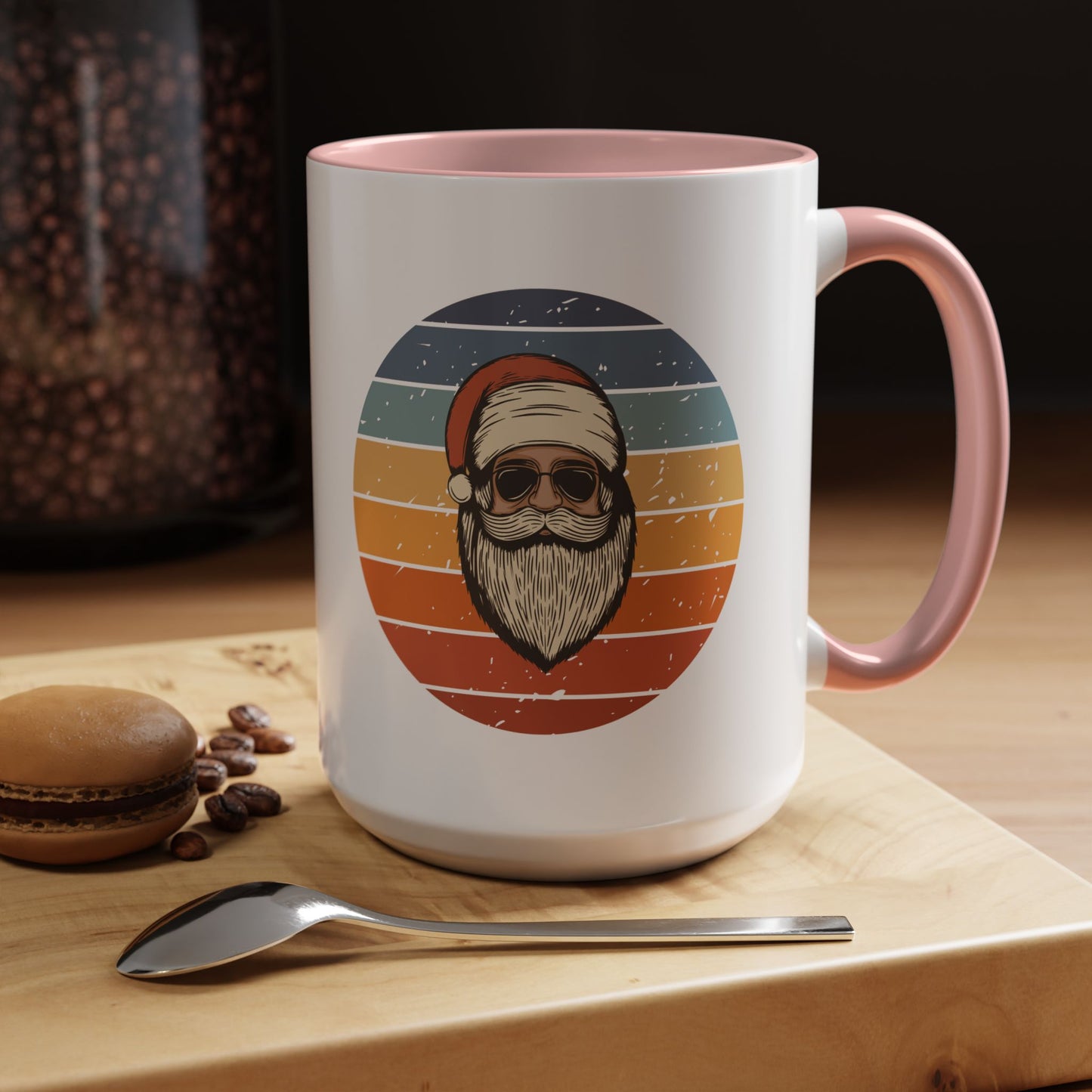 Cool Santa Sunglasses Accent Coffee Mug | 11oz & 15oz | Perfect Holiday Gift