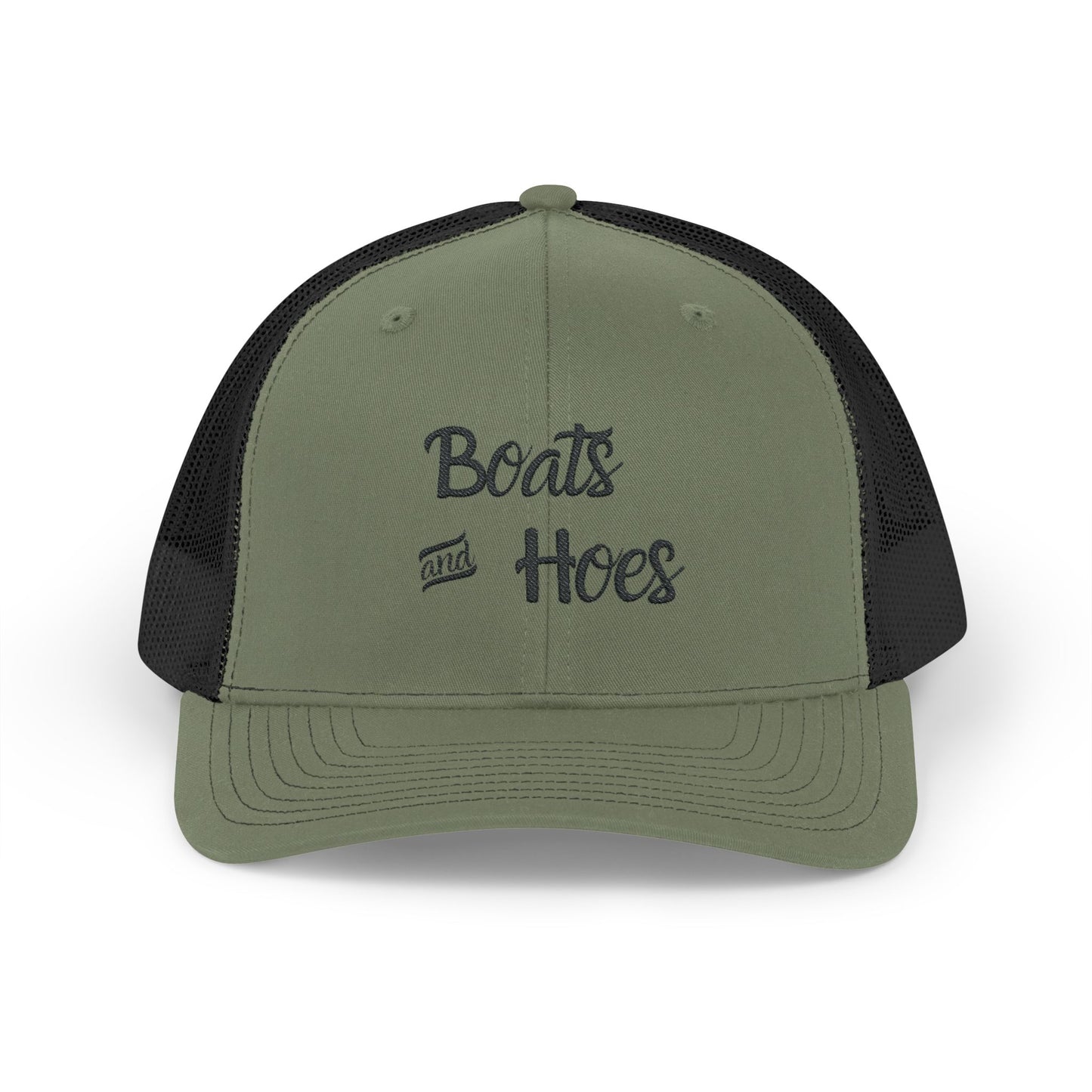 Boats and Hoes Snapback Trucker Cap - Fun Casual Style for Outdoor Enthusiasts