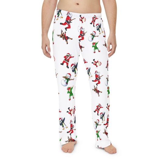 Festive Men's Pajama Pants - Christmas Cheer Design