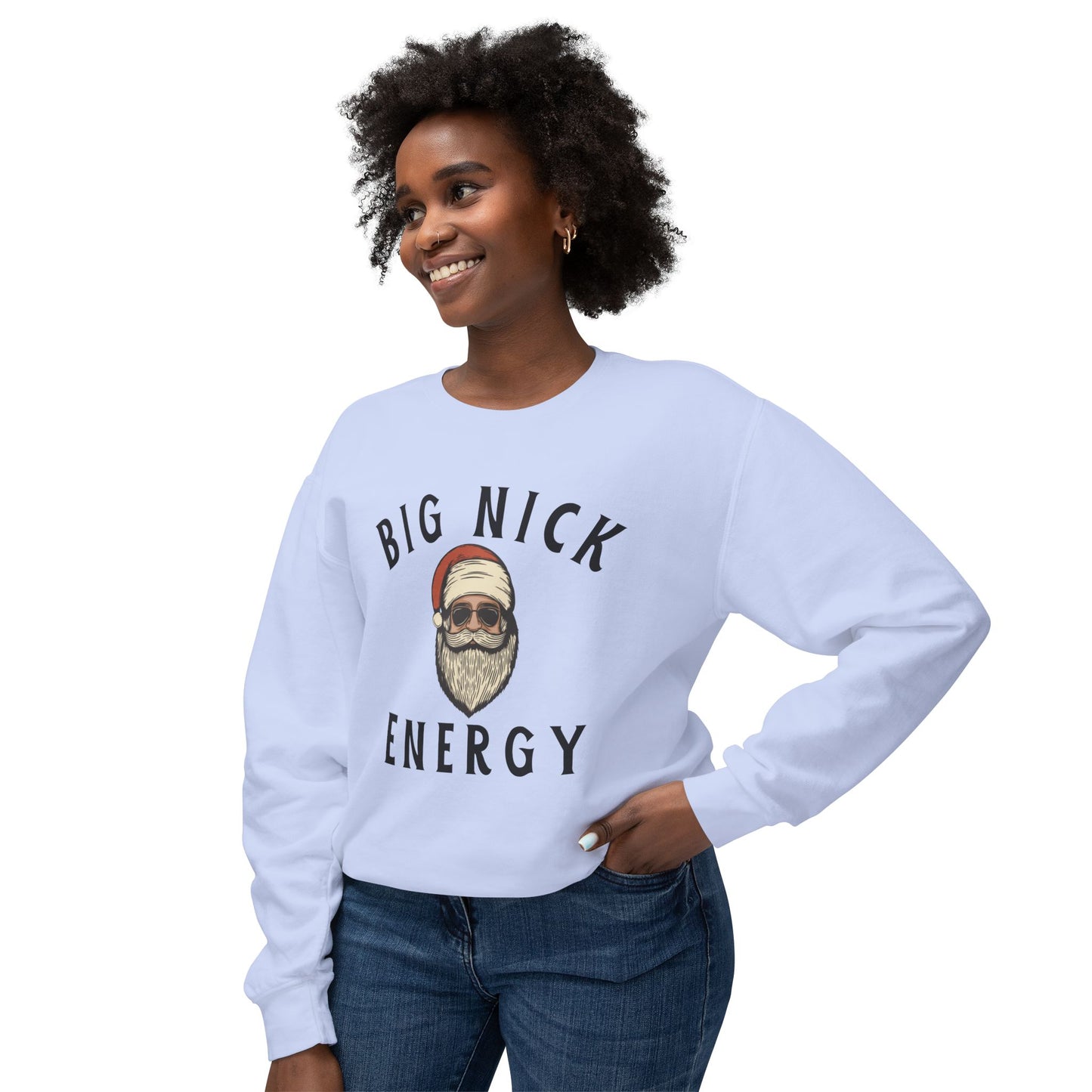 Unisex Crewneck Sweatshirt - Big Nick Energy Christmas Apparel