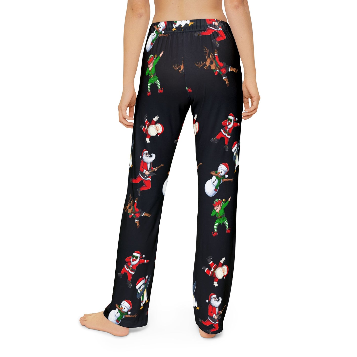 Festive Kids Pajama Pants with Holiday Characters