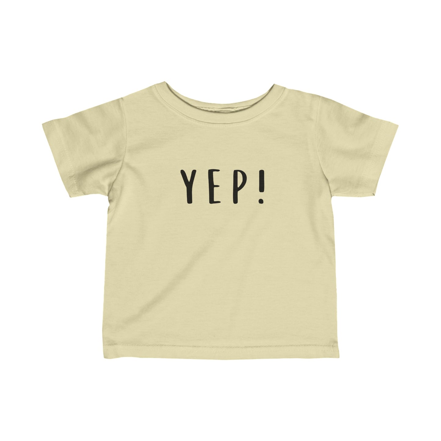 Cute Red Infant Tee with 'YEP!' Print - Perfect for Playtime & Celebrations