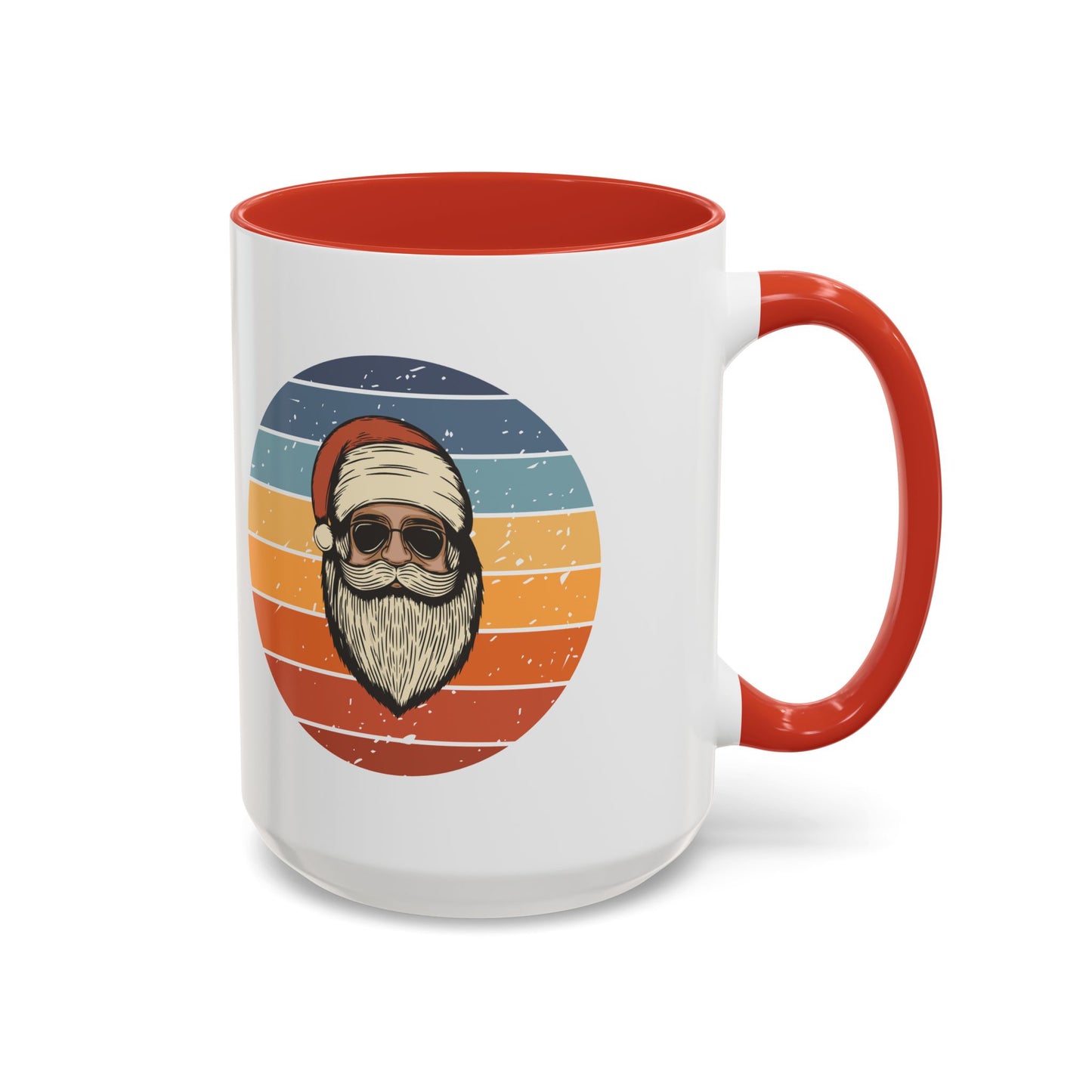 Cool Santa Sunglasses Accent Coffee Mug | 11oz & 15oz | Perfect Holiday Gift