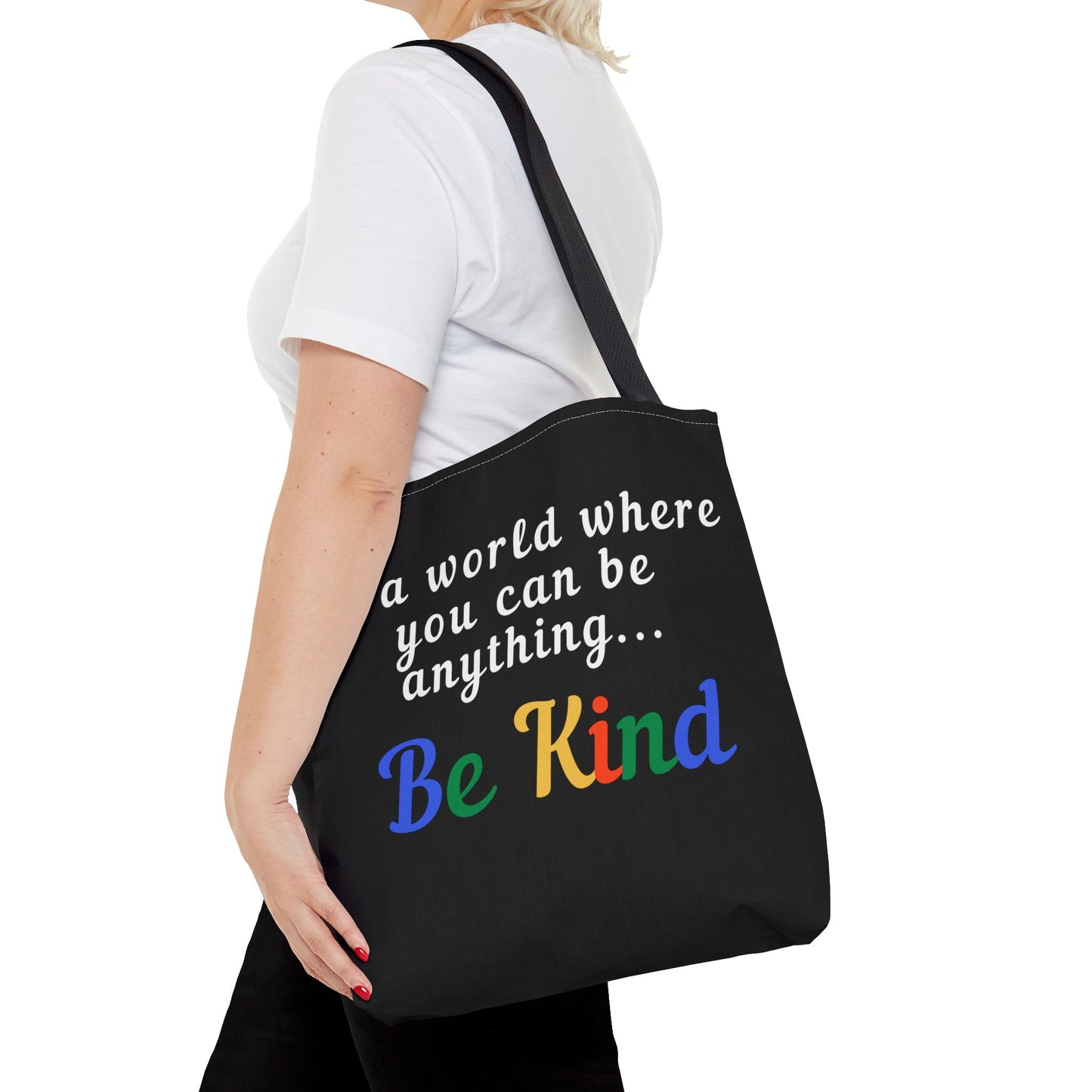 Inspirational Tote Bag - 'Be Kind' Motivational Design