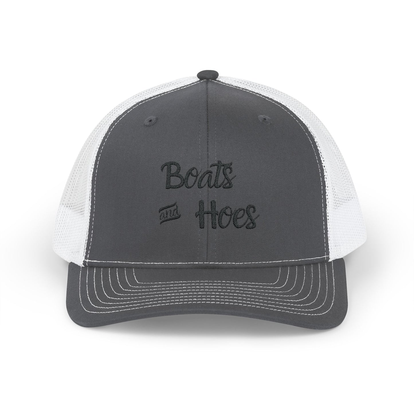 Boats and Hoes Snapback Trucker Cap - Fun Casual Style for Outdoor Enthusiasts