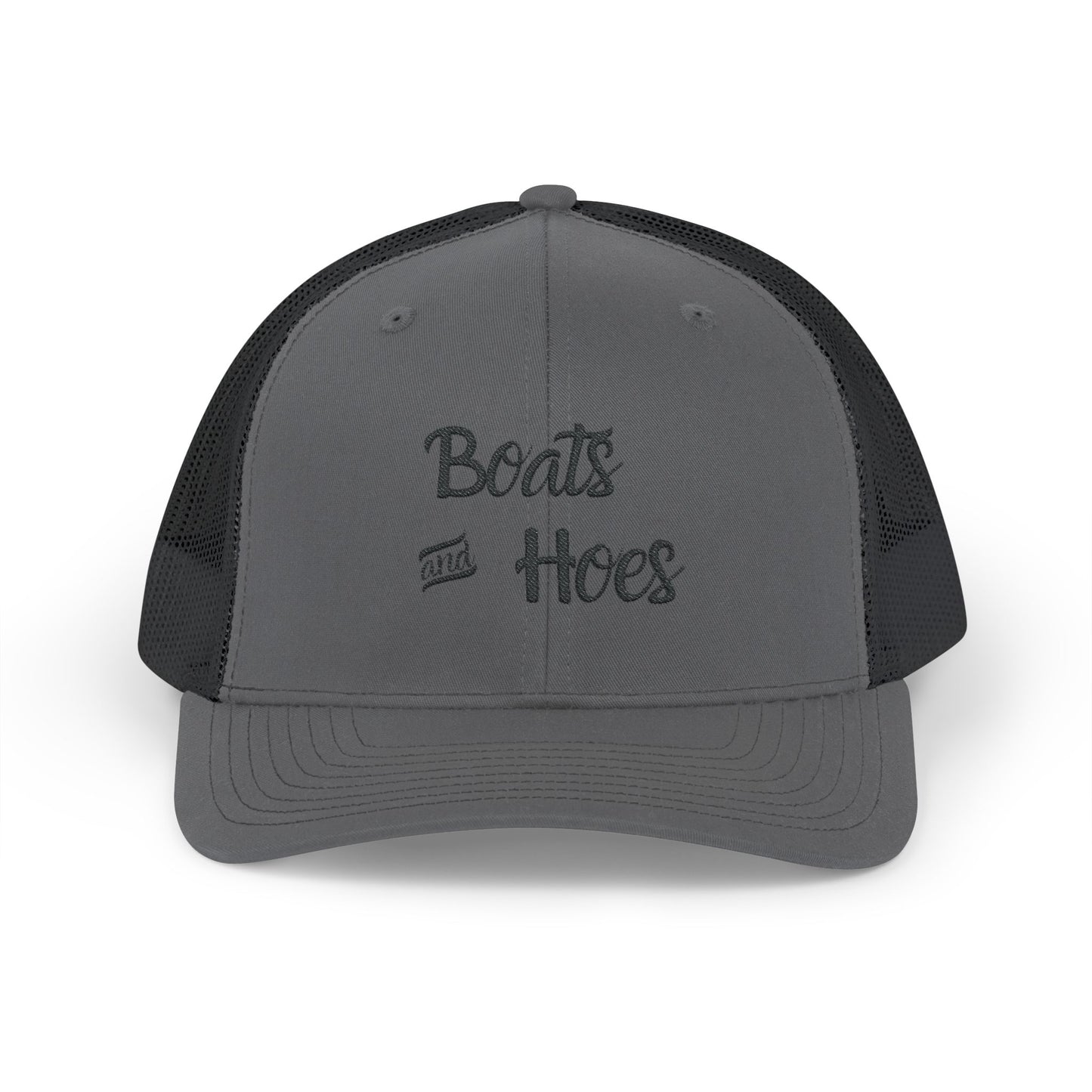 Boats and Hoes Snapback Trucker Cap - Fun Casual Style for Outdoor Enthusiasts