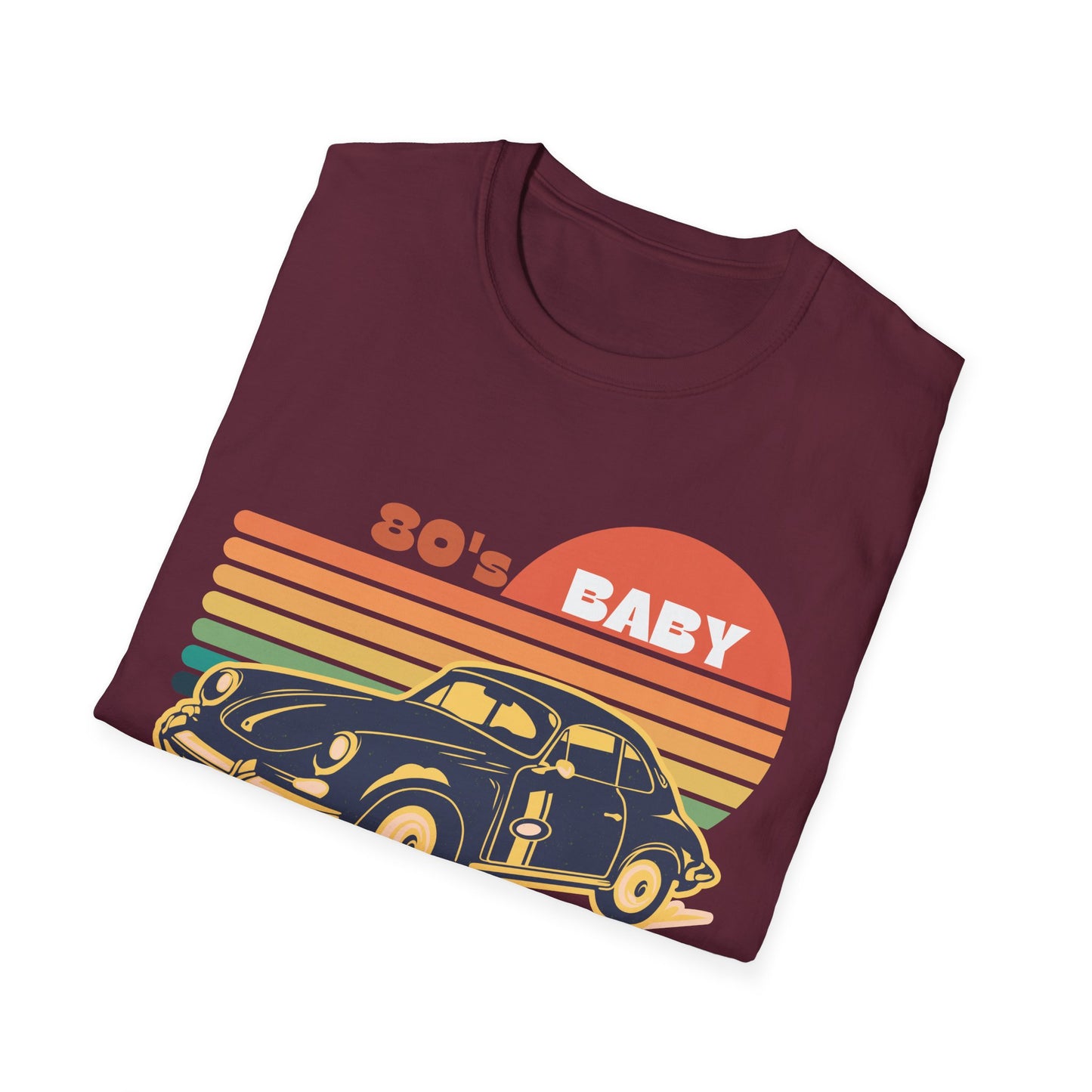 80's Baby Vintage Car Unisex Softstyle T-Shirt