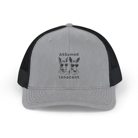 ASSUmmed Innocent Snapback Trucker Cap - Fun & Casual Style for Animal Lovers