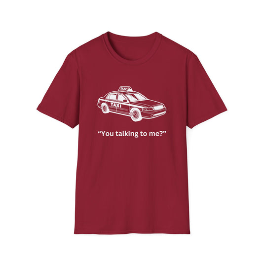 Retro Taxi T-Shirt - "You Talking to Me?" - Funny Unisex Softstyle Tee