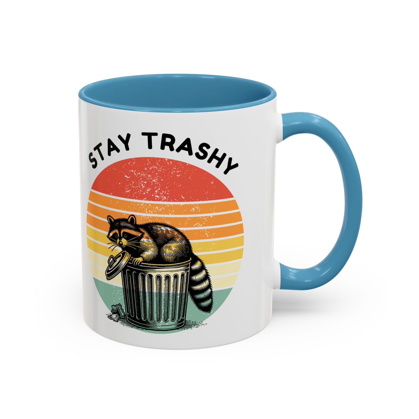 Stay Trashy Raccoon Accent Coffee Mug - Fun Gift for Animal Lovers