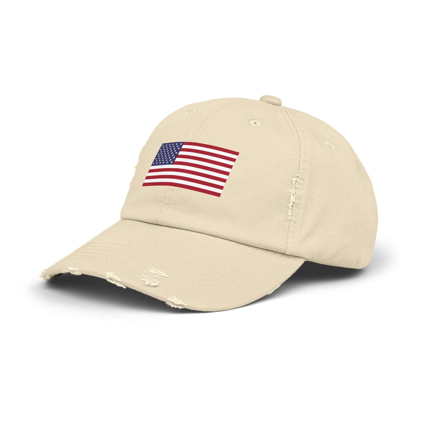 Unisex Distressed American Flag Cap - Trendy Pink Hat for Patriotic Style