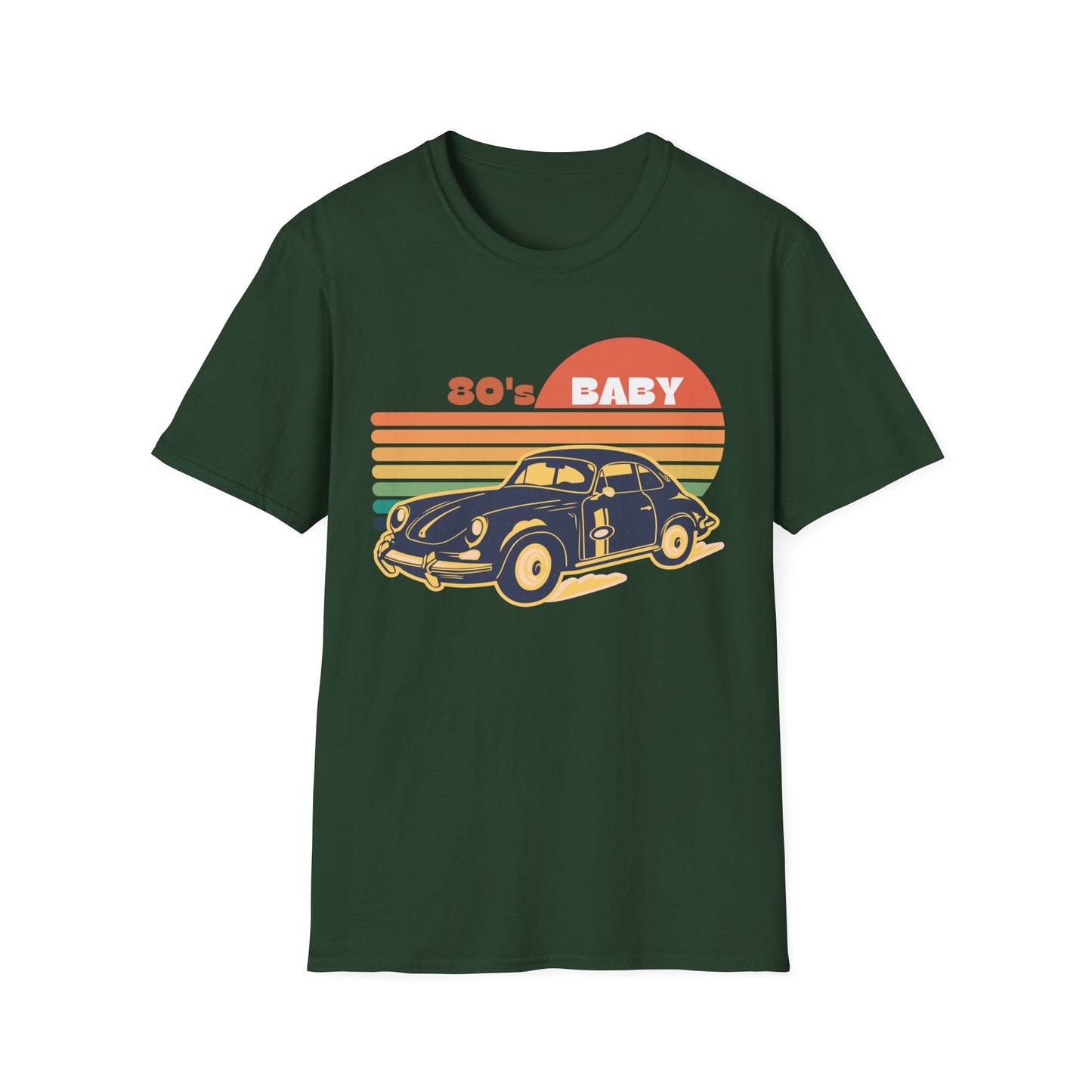 80's Baby Vintage Car Unisex Softstyle T-Shirt