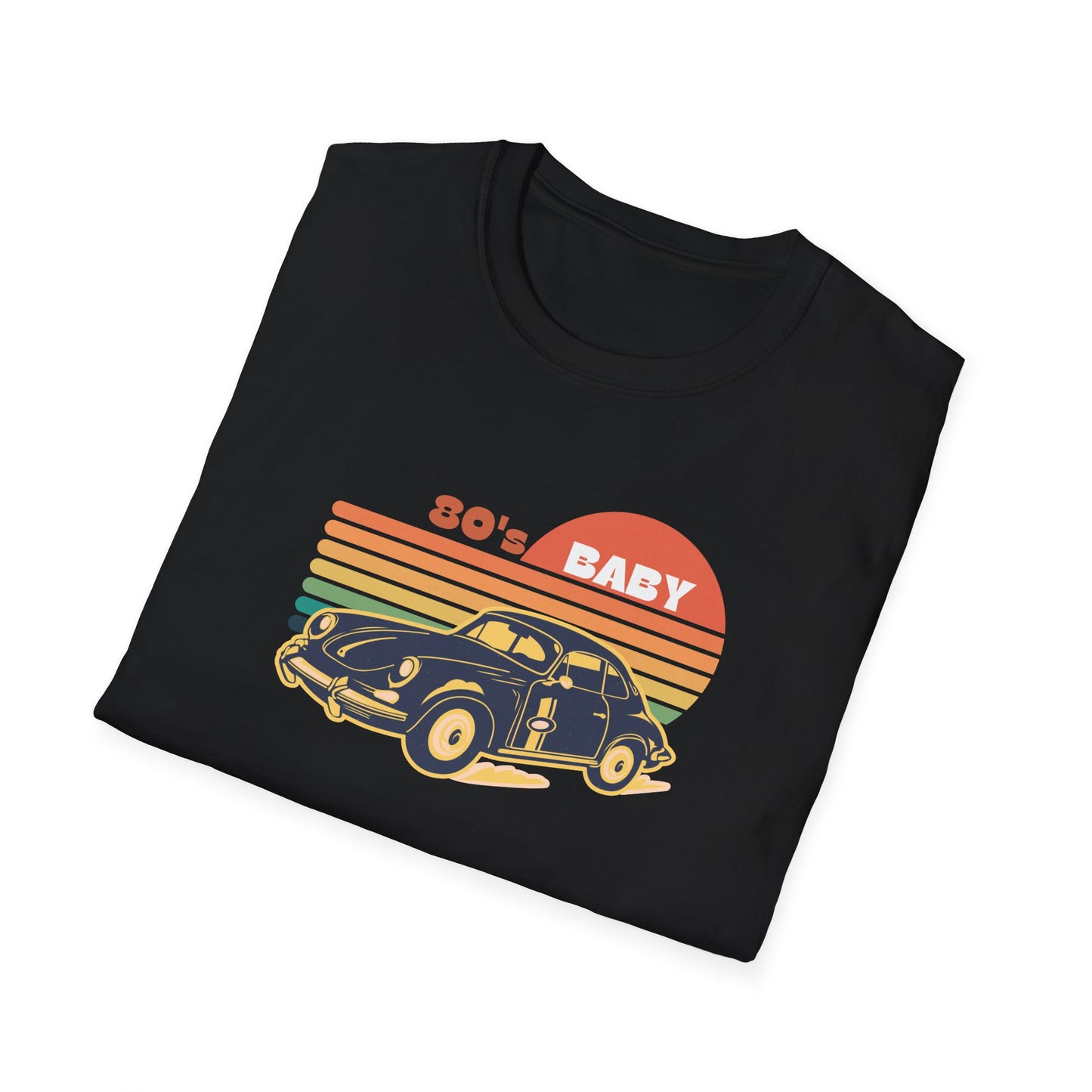 80's Baby Vintage Car Unisex Softstyle T-Shirt