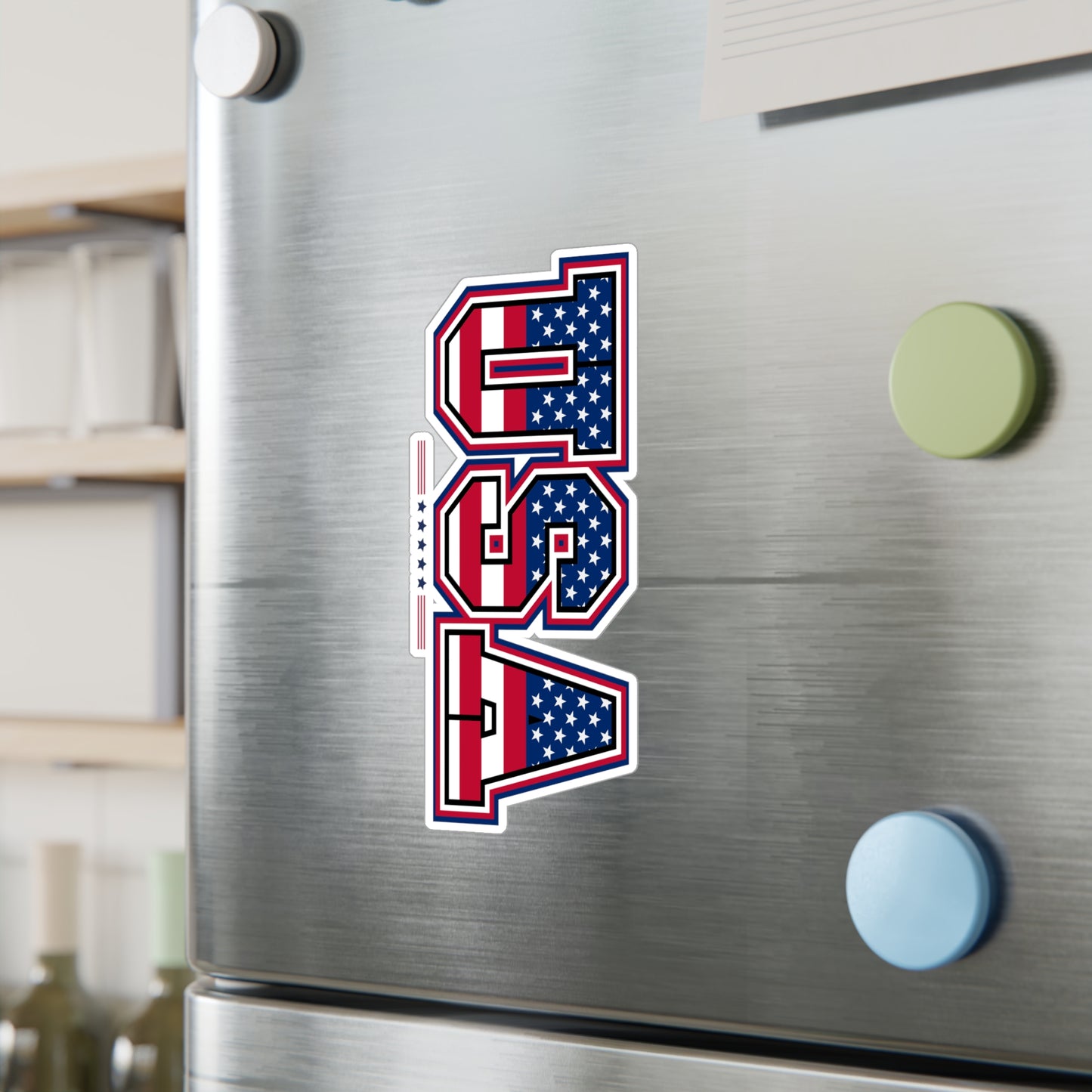 Patriotic USA Kiss-Cut Vinyl Decals for Home Decor