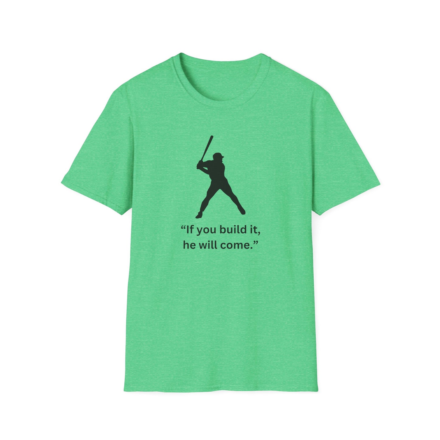 Inspirational Baseball Quote T-Shirt – Unisex Softstyle Tee for Sports Lovers