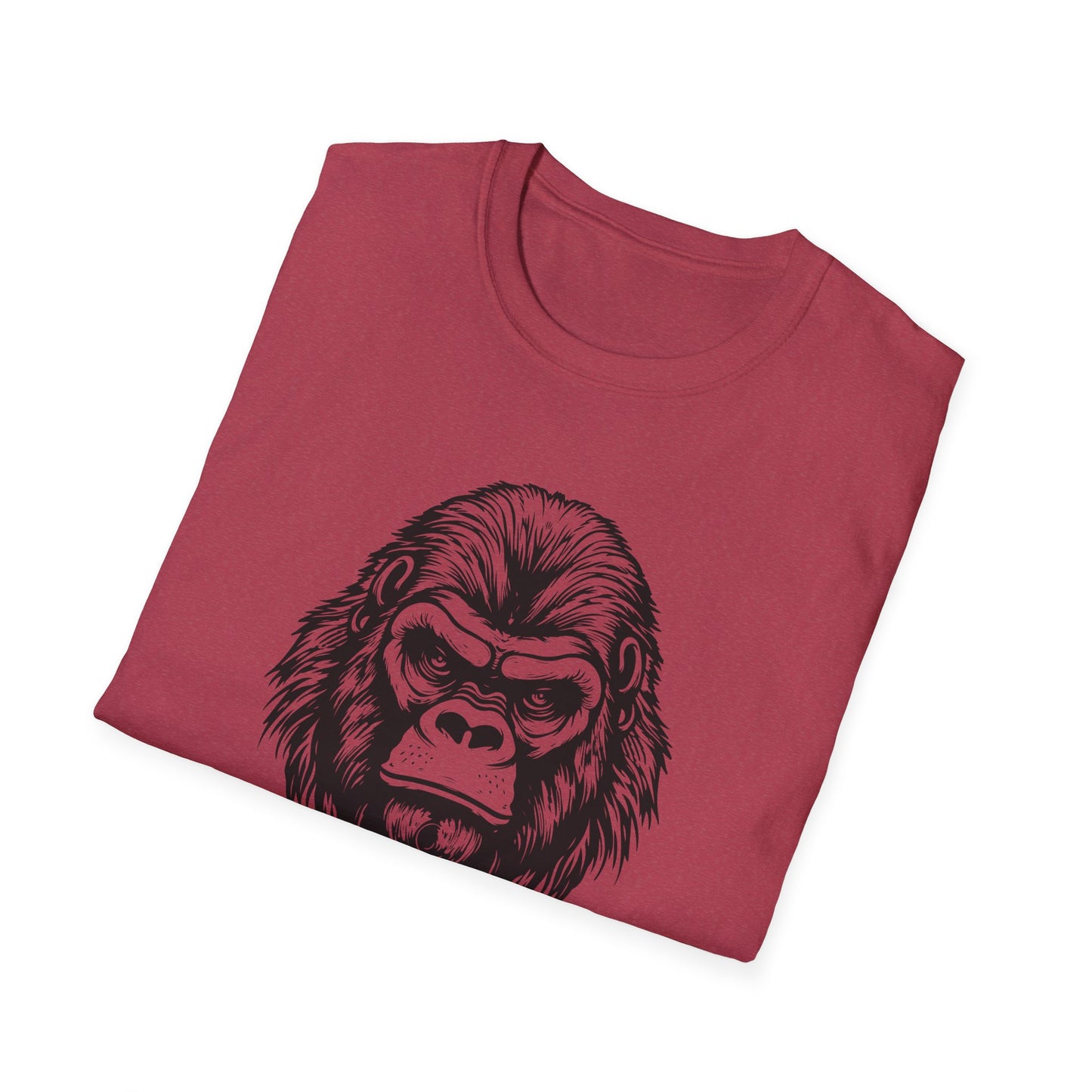 Funny Gorilla Movie Watcher Unisex Softstyle T-Shirt