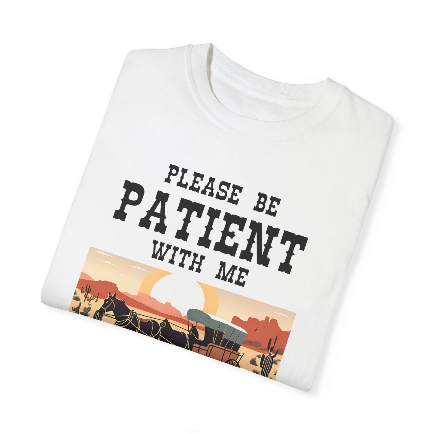 Vintage Patient Tee - Unisex Garment-Dyed T-Shirt with Retro 1900s Design