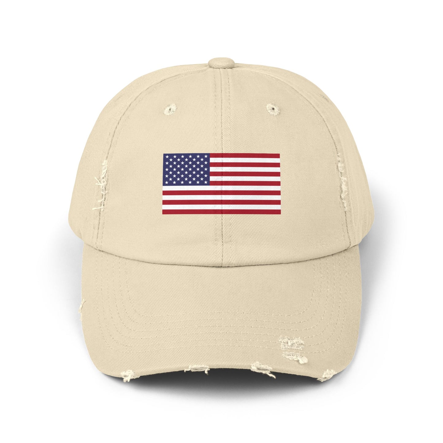 Unisex Distressed American Flag Cap - Trendy Pink Hat for Patriotic Style