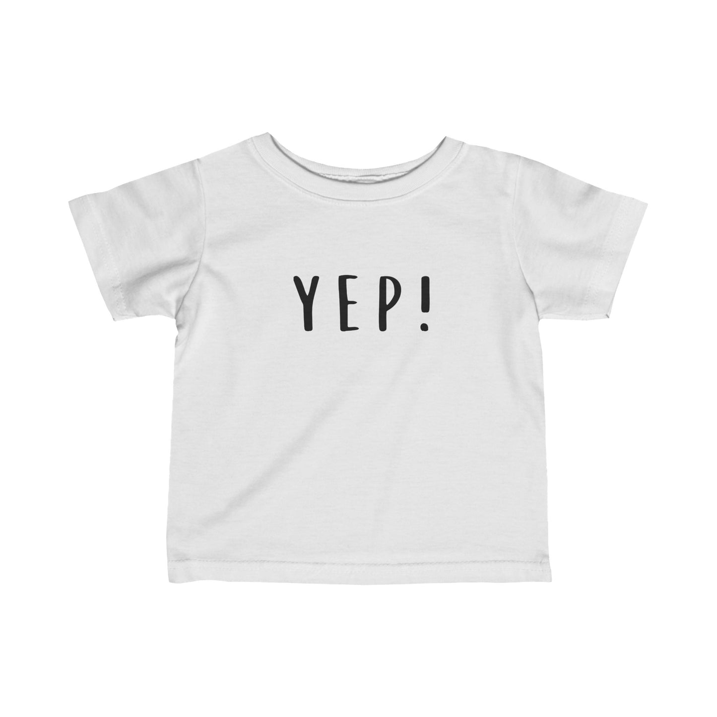 Cute Red Infant Tee with 'YEP!' Print - Perfect for Playtime & Celebrations