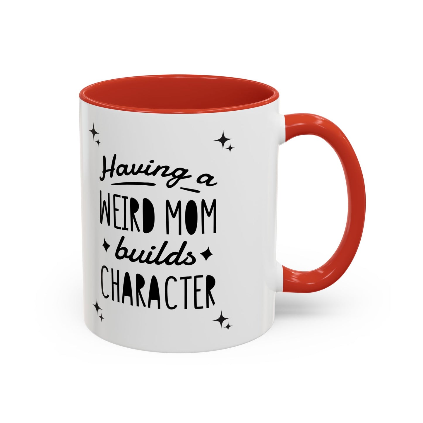 Weird Mom Character Coffee Mug - Fun Accent for Unique Moms