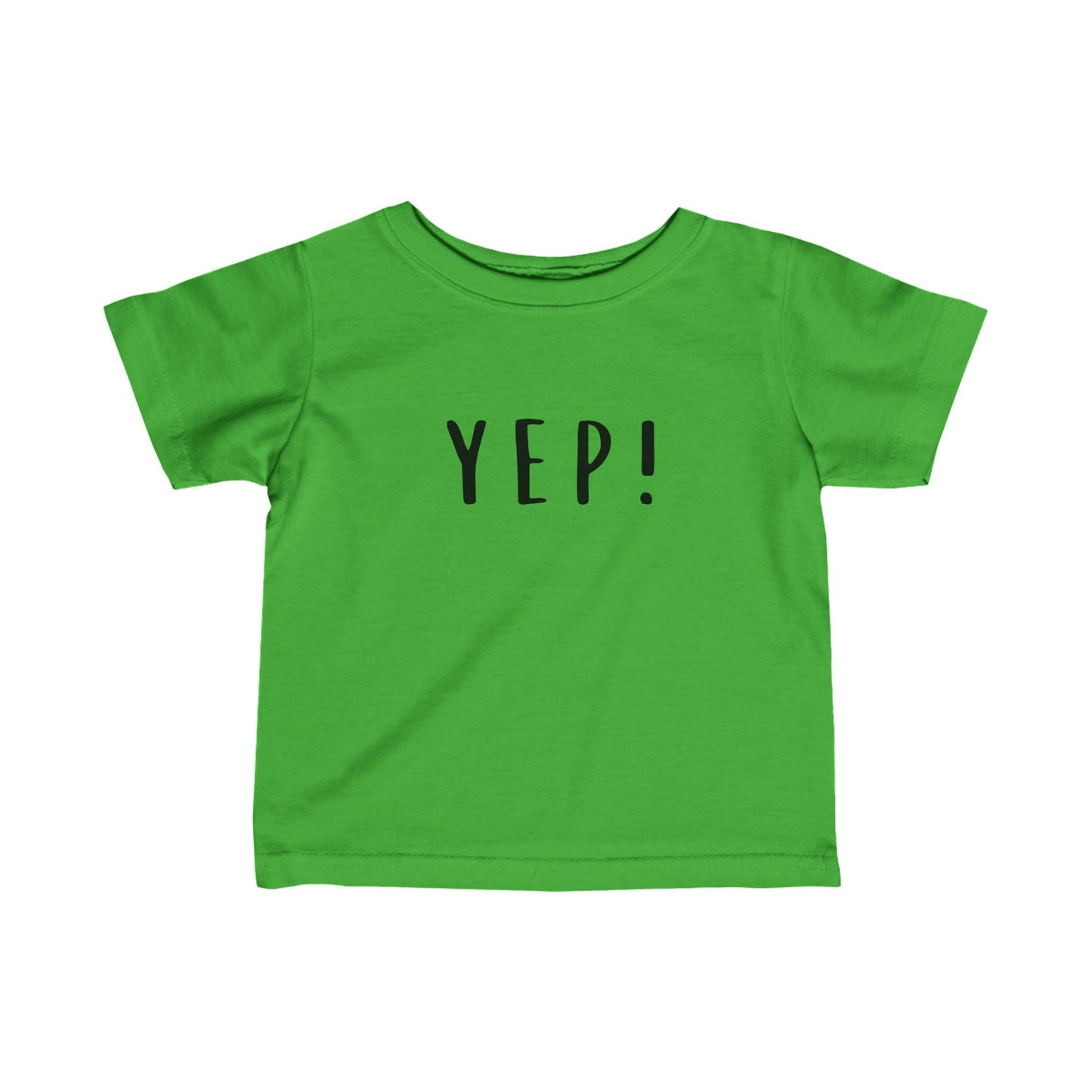 Cute Red Infant Tee with 'YEP!' Print - Perfect for Playtime & Celebrations